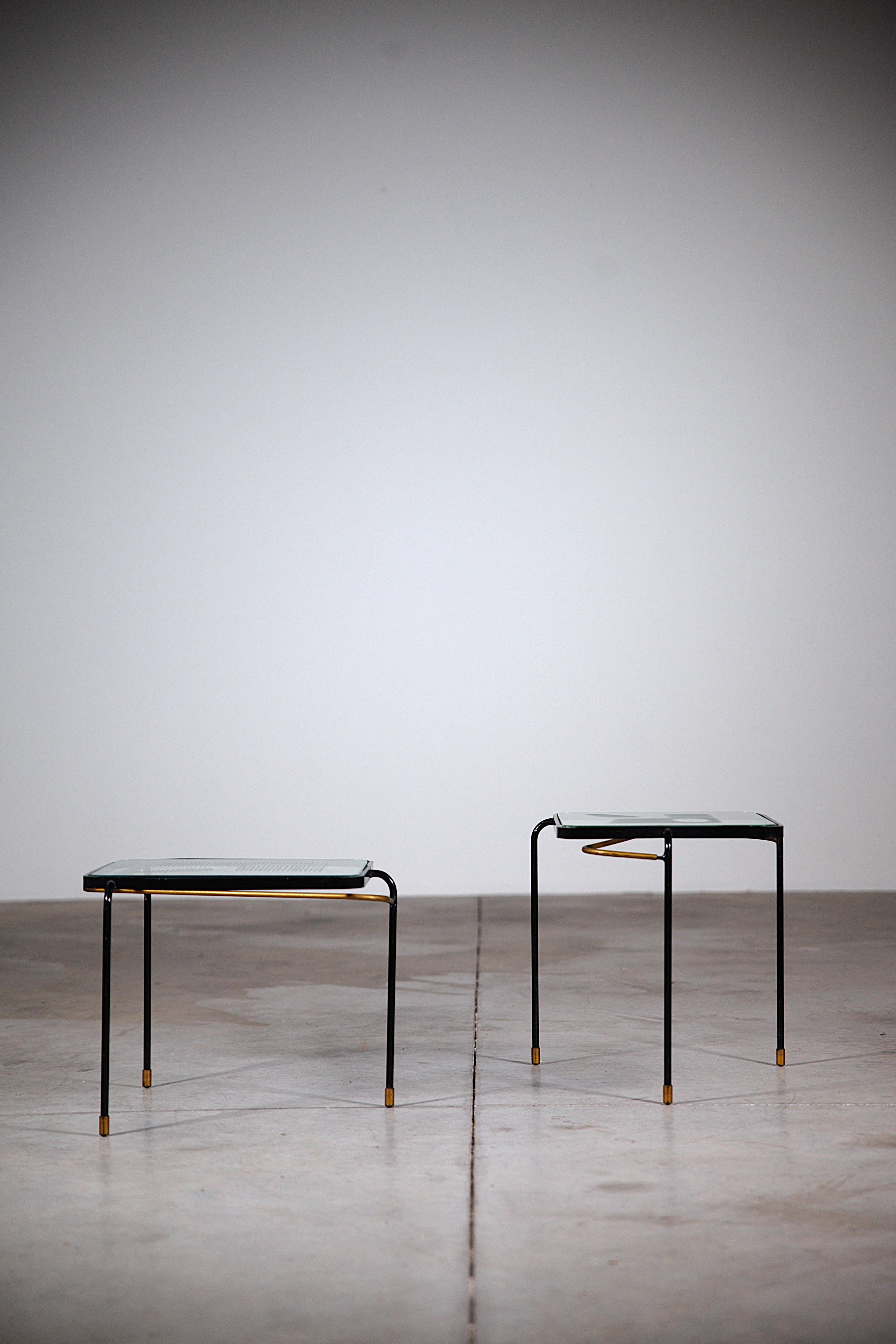 Tables gigognes par Mathieu Matégot France années 1950 en vente 6