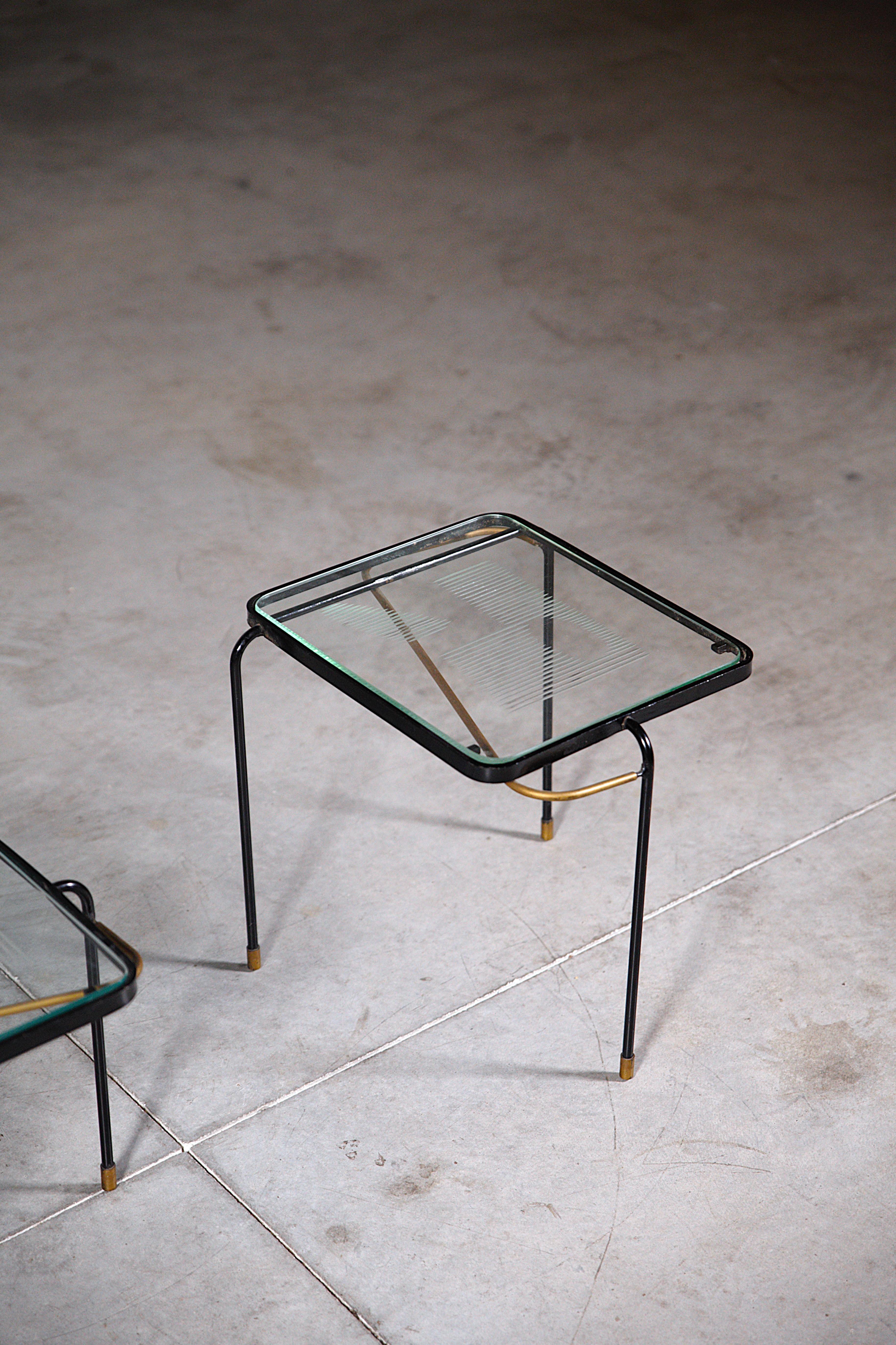 Milieu du XXe siècle Tables gigognes par Mathieu Matégot France années 1950 en vente