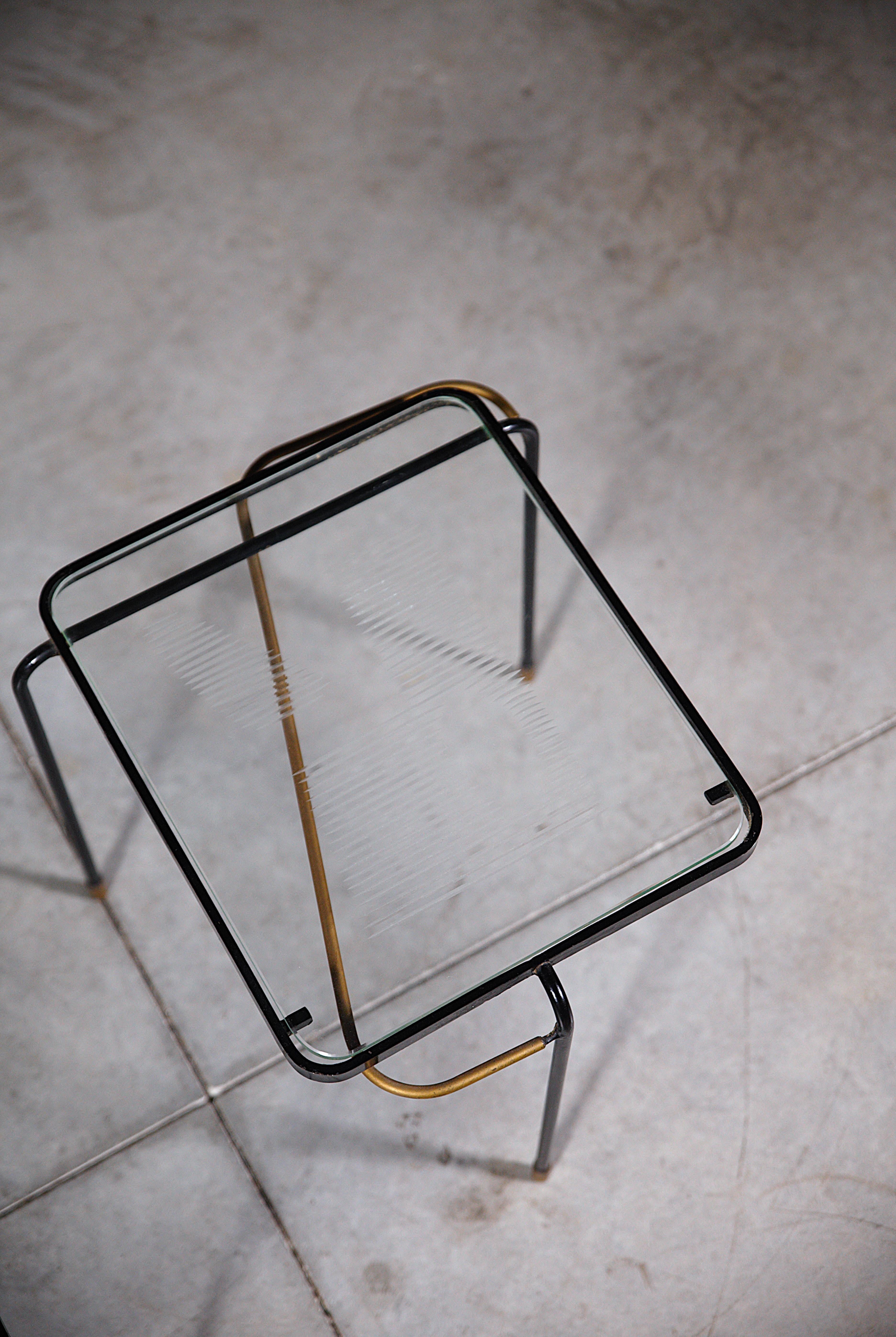 Métal Tables gigognes par Mathieu Matégot France années 1950 en vente