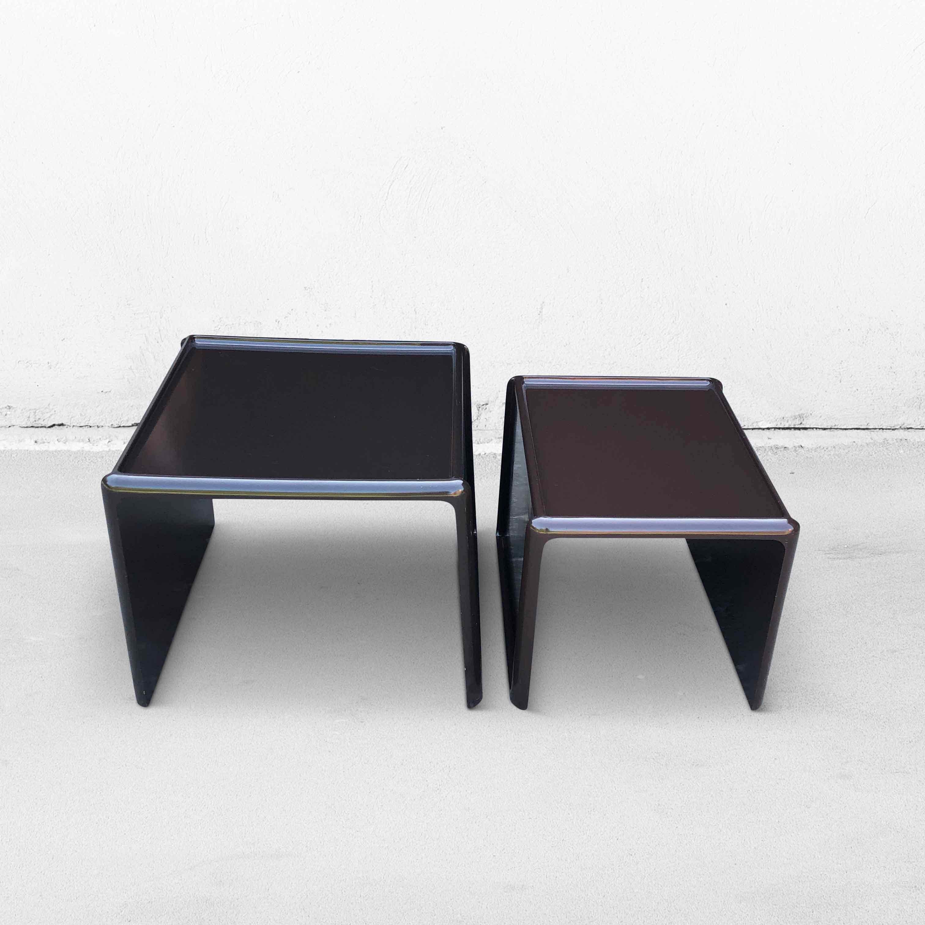 Post-Modern Nesting Tables by Peter Ghyczy for Horn Collection, 1970s For Sale