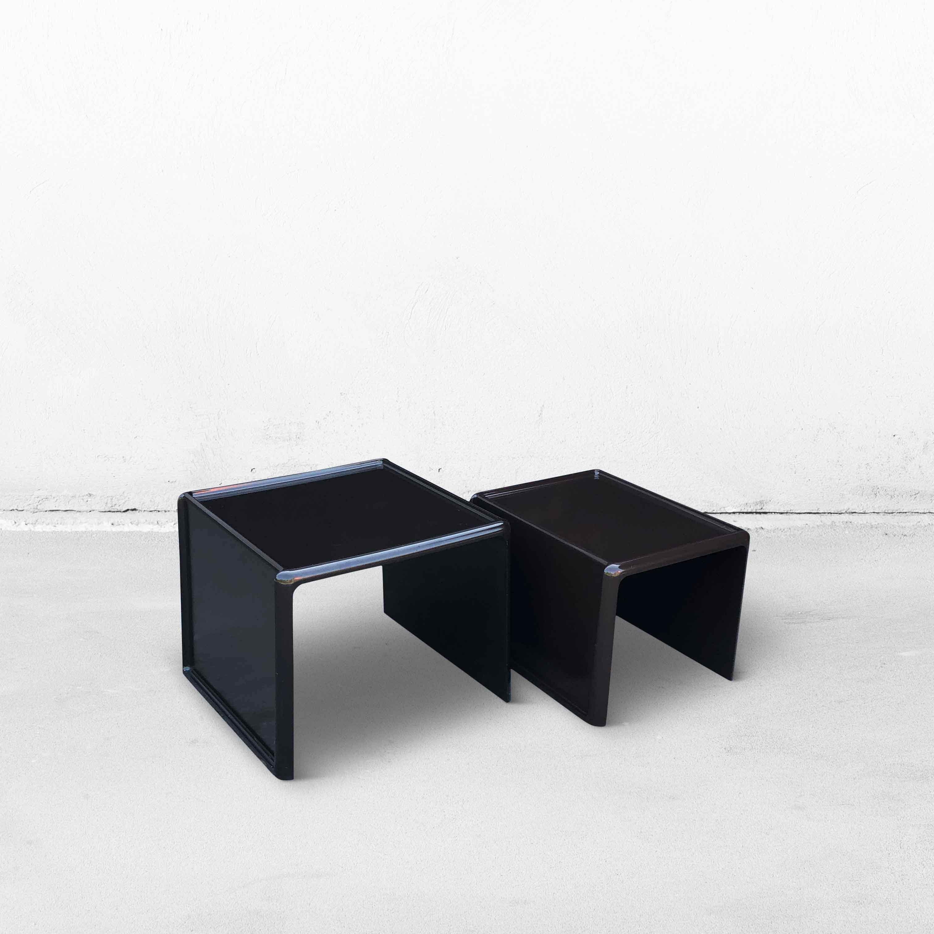 German Nesting Tables by Peter Ghyczy for Horn Collection, 1970s For Sale
