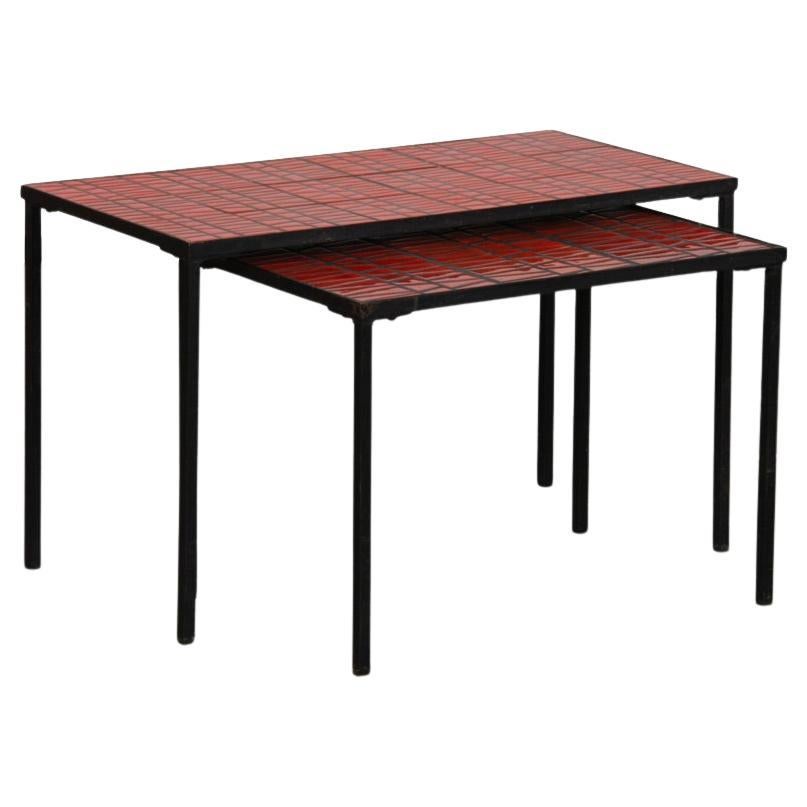 Nesting tables by Roger Capron, 1960s For Sale