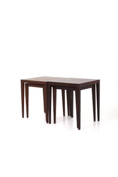 Nesting Tables by Severin Hansen for Haslev Møbelsnedkeri 1950s Set of 4