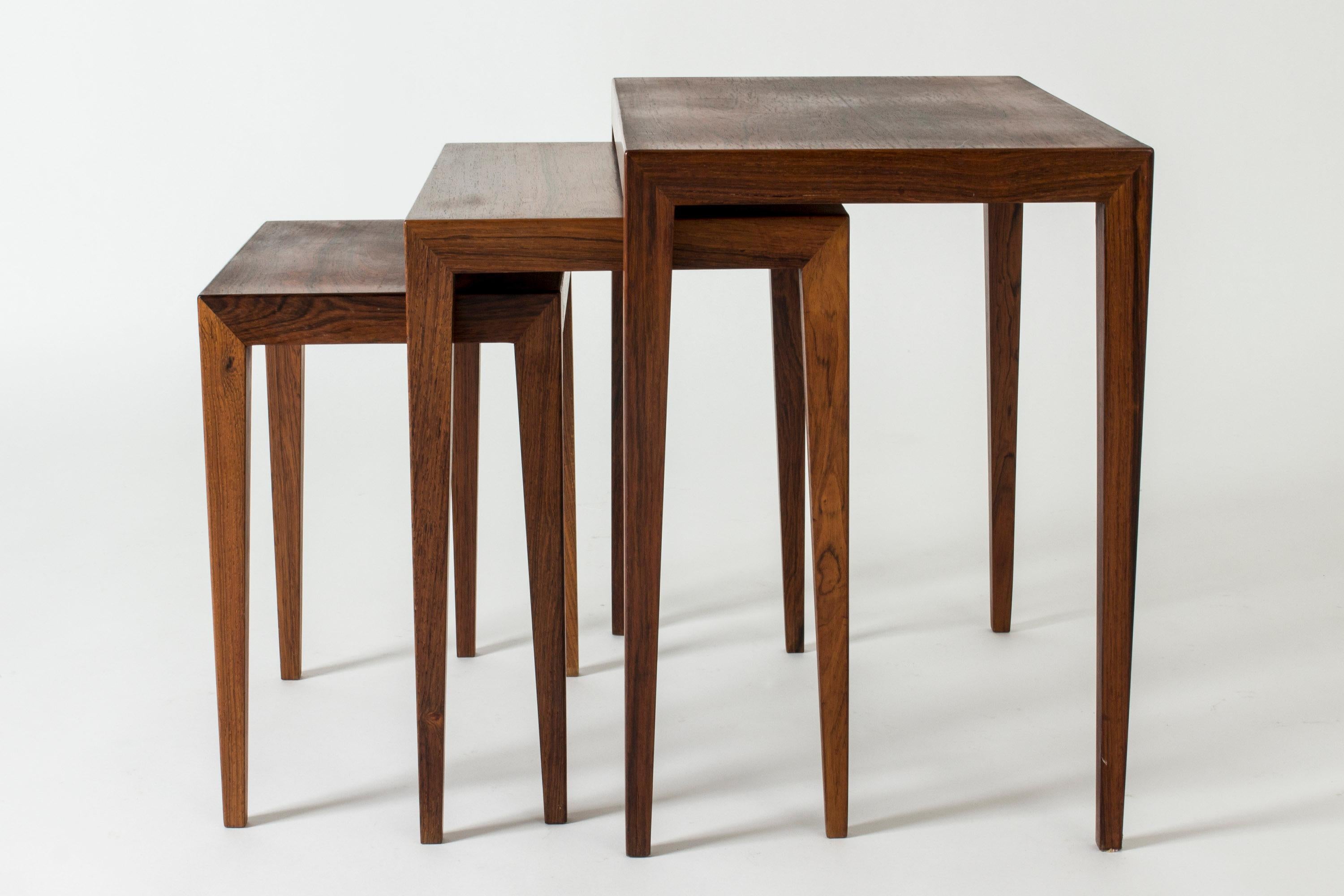 Danish Nesting Tables by Severin Hansen, Haslev, Denmark, 1950s