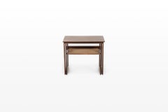 Nesting tables by Silkeborg in wood and wicker