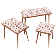 Used Nesting Tables Ceramic Mosaic Tiles. 1960s Holland