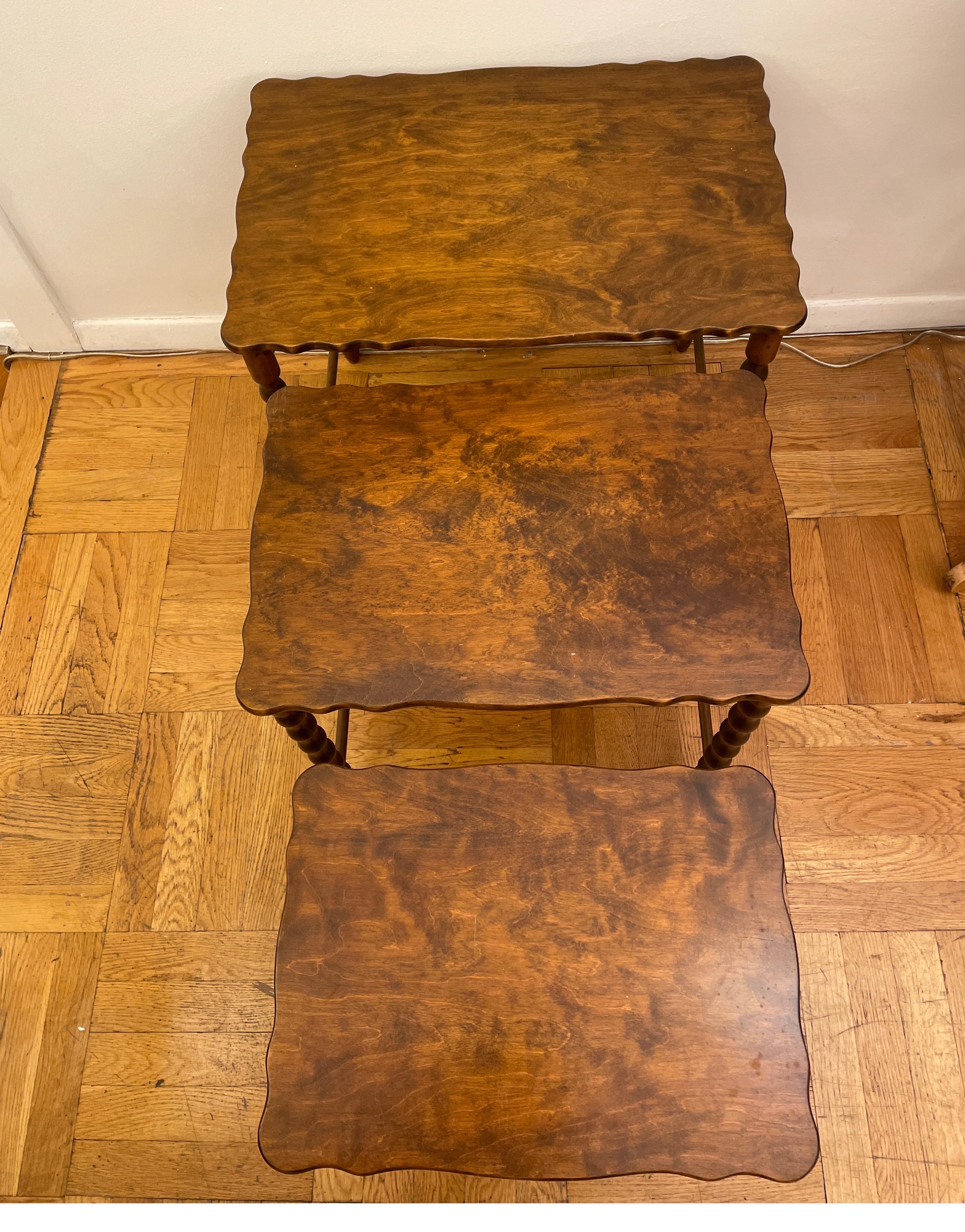 Hand-Crafted Nesting Tables For Sale