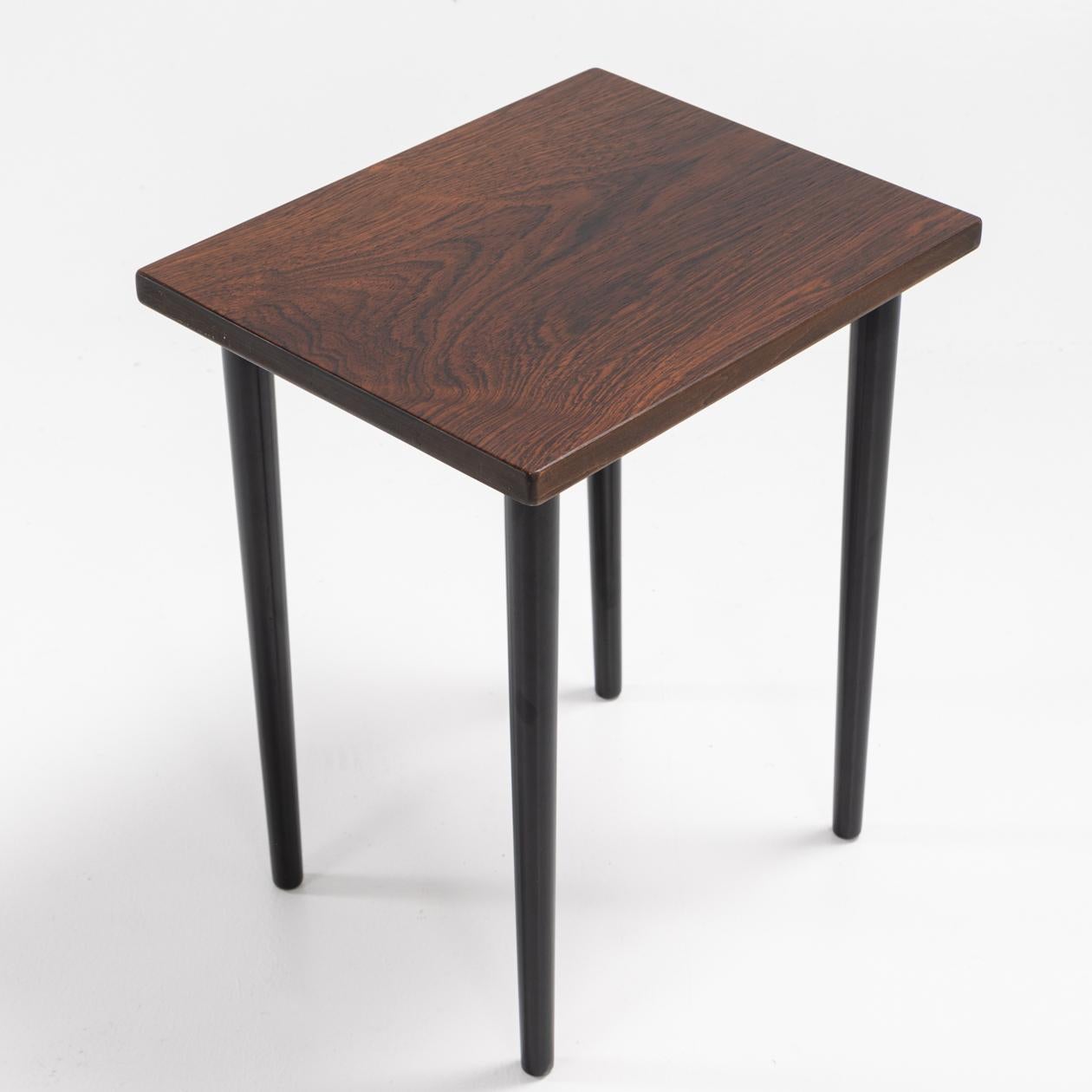 20th Century Nesting tables in Brazilian rosewood by Kurt Østervig
