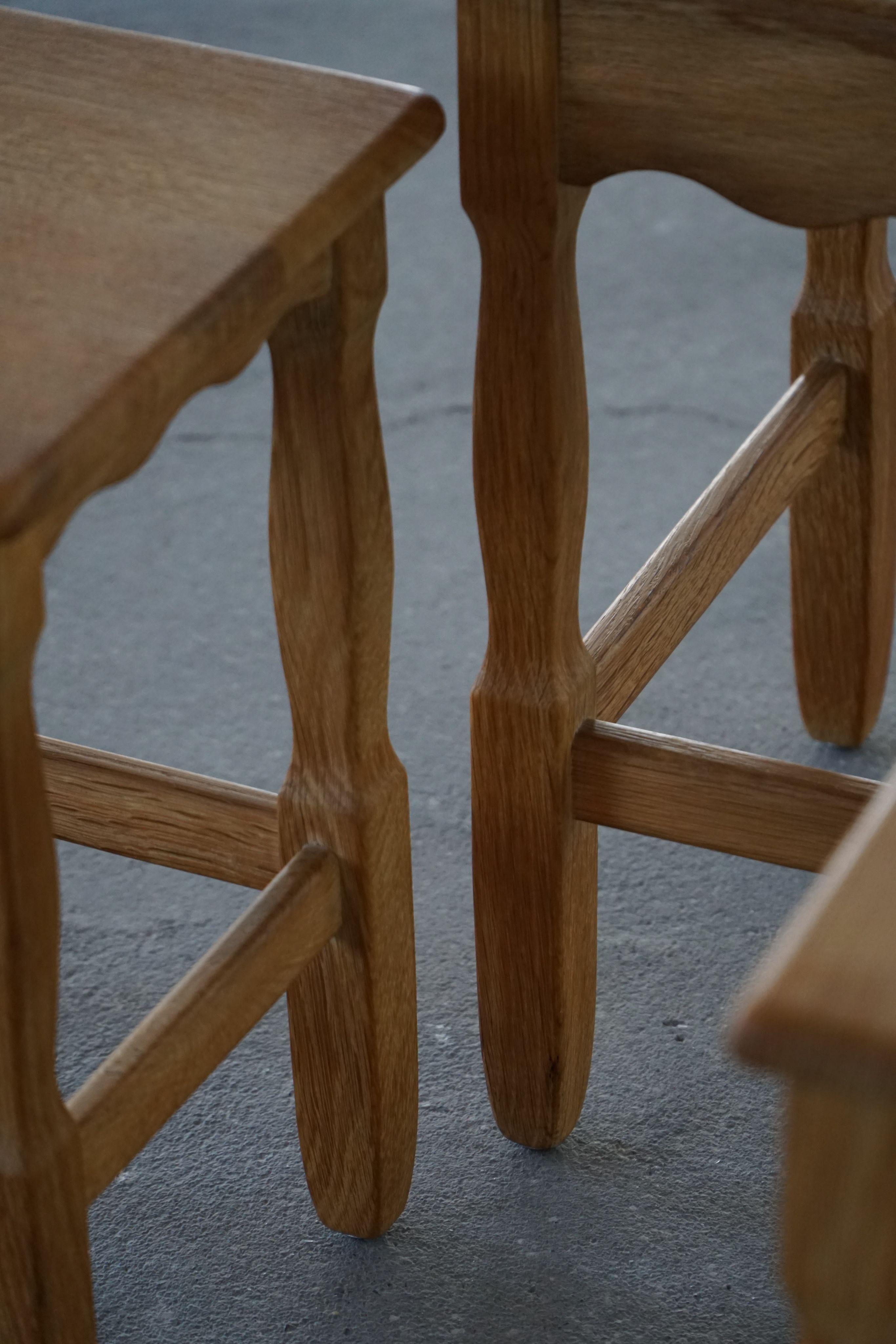 Nesting Tables in Oak, Made by a Danish Cabinetmaker, Mid Century Modern, 1960s For Sale 10