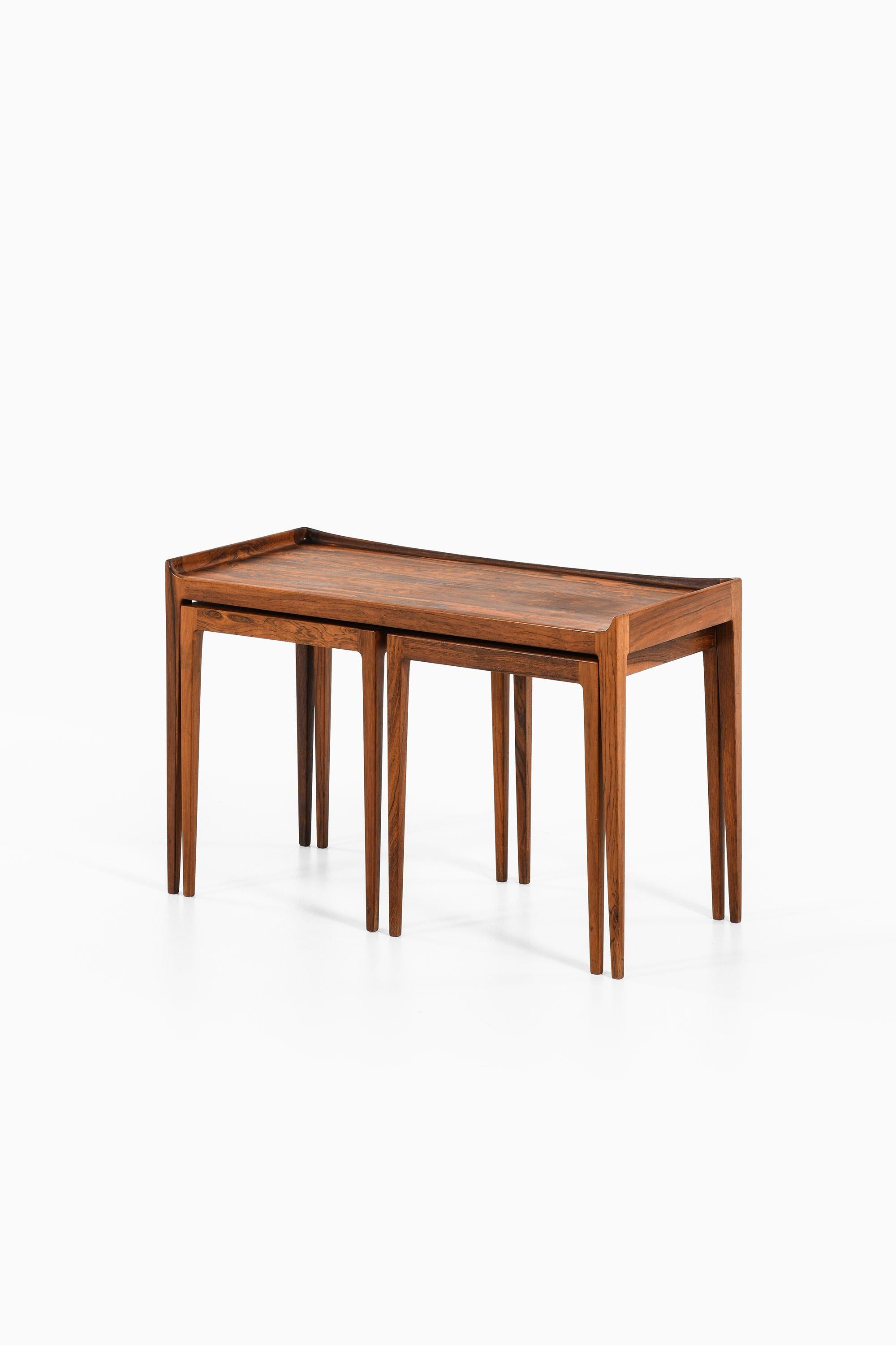 Danish Nesting Tables in Rosewood by Kurt Østervig, 1960's For Sale