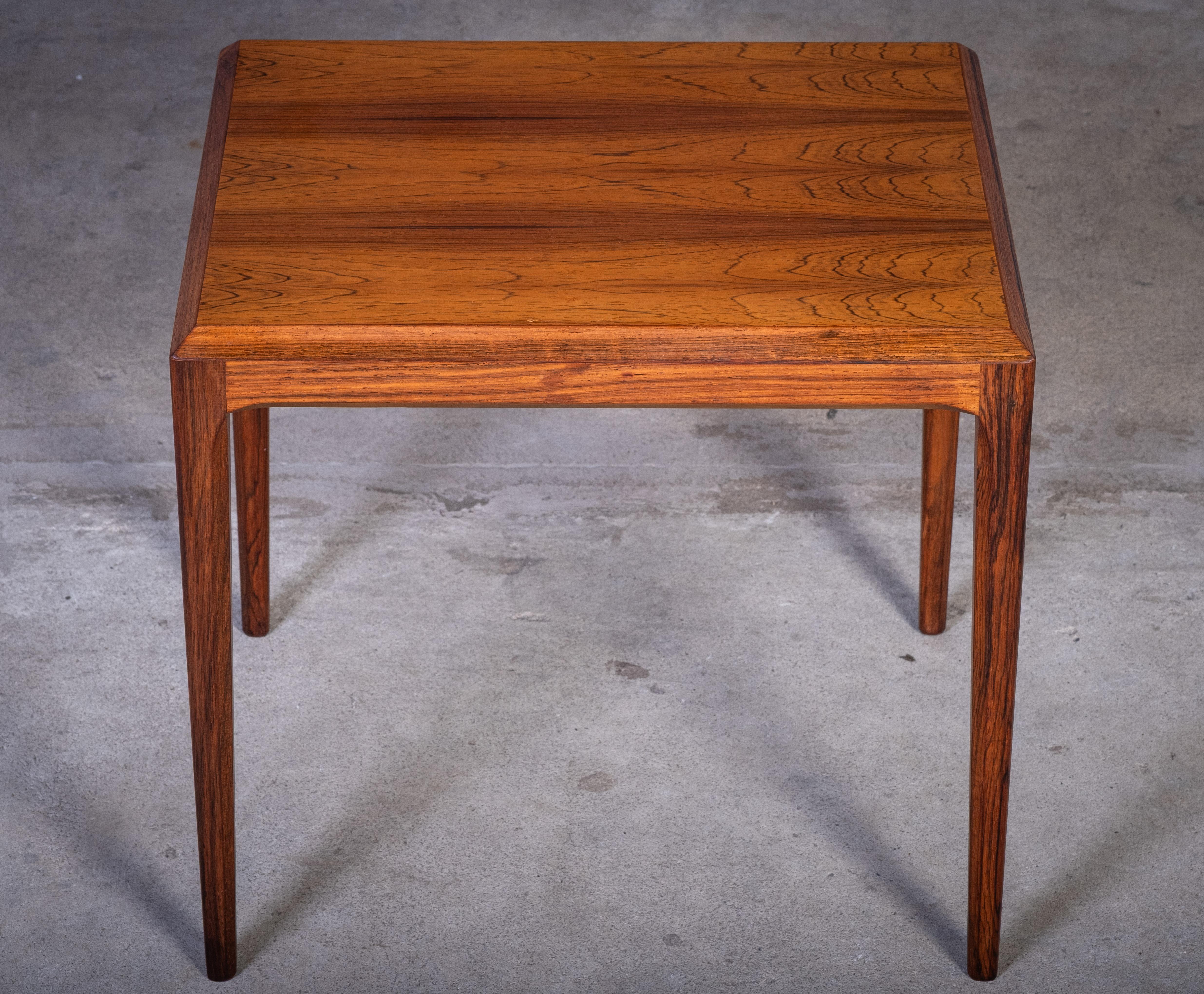 Nesting Tables in Rosewood with Tiles by Johannes Andersen for CFC, 1960s For Sale 1