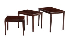 Nesting Tables in Solid Brazilian Walnut, by Binnehuis 1960s-1980s, South Africa