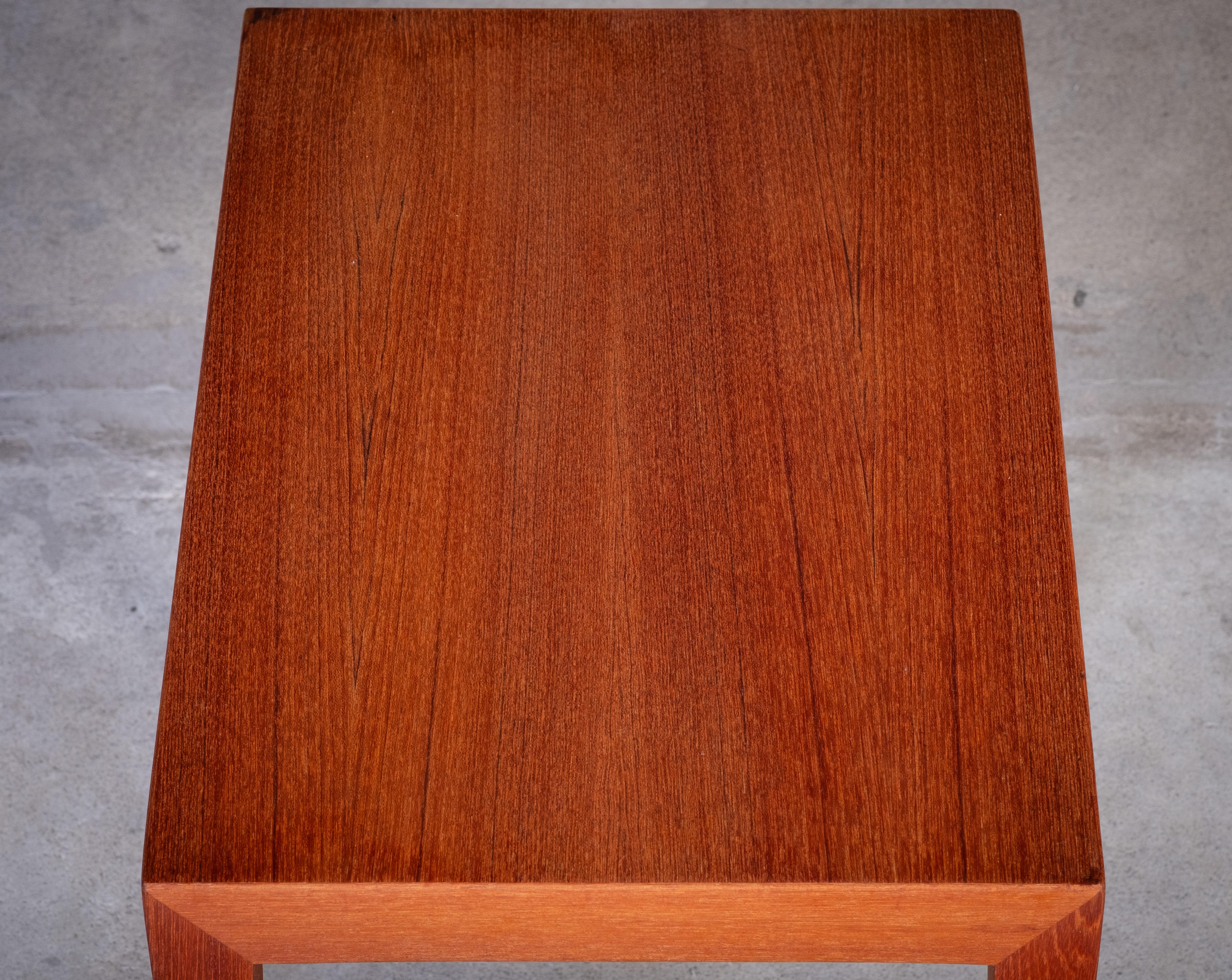 Mesas nido de teca de Severin Hansen para Haslev Møbelfabrik, Años 50, Juego de 3 en venta 3