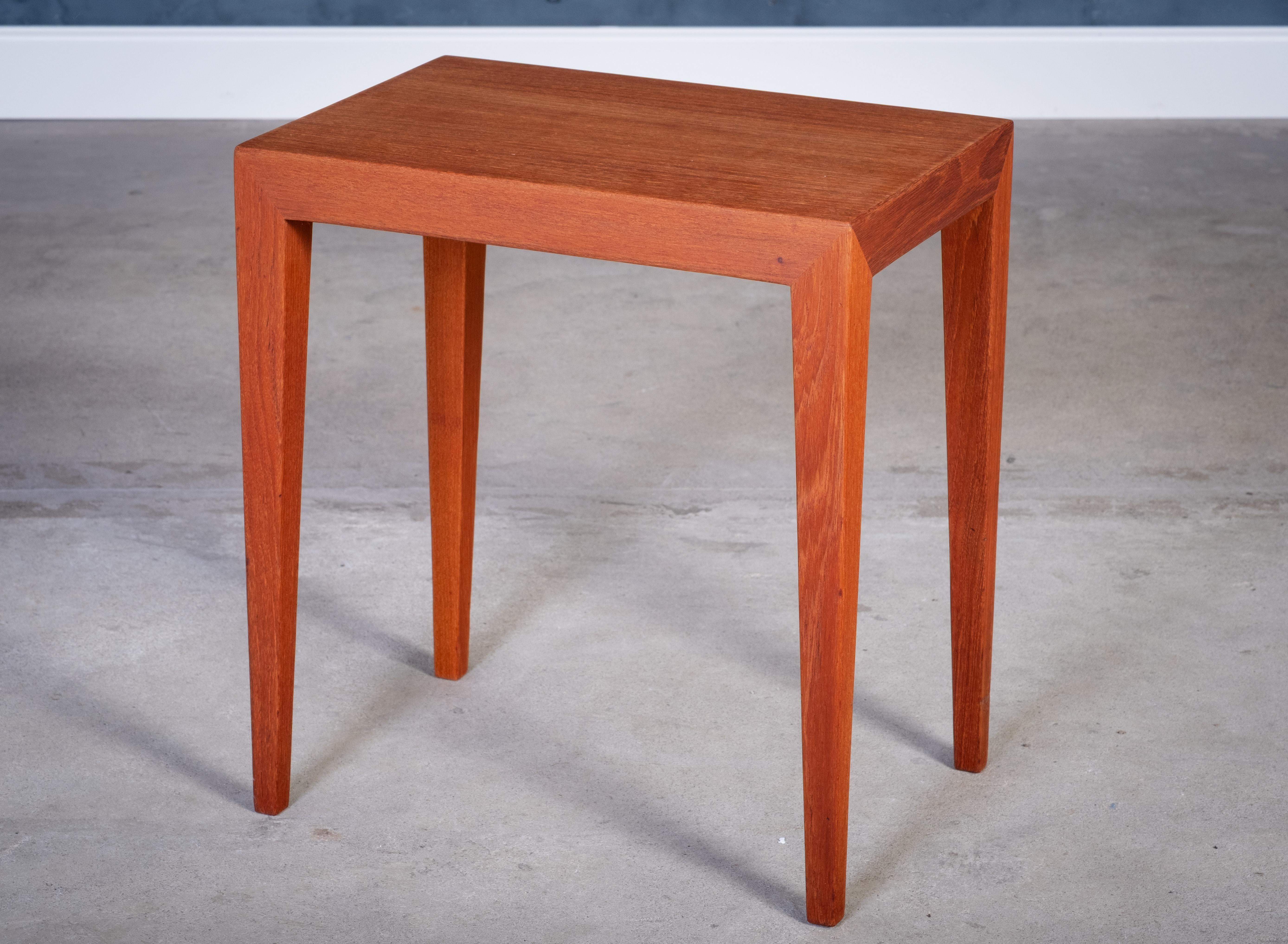 Mesas nido de teca de Severin Hansen para Haslev Møbelfabrik, Años 50, Juego de 3 en venta 4