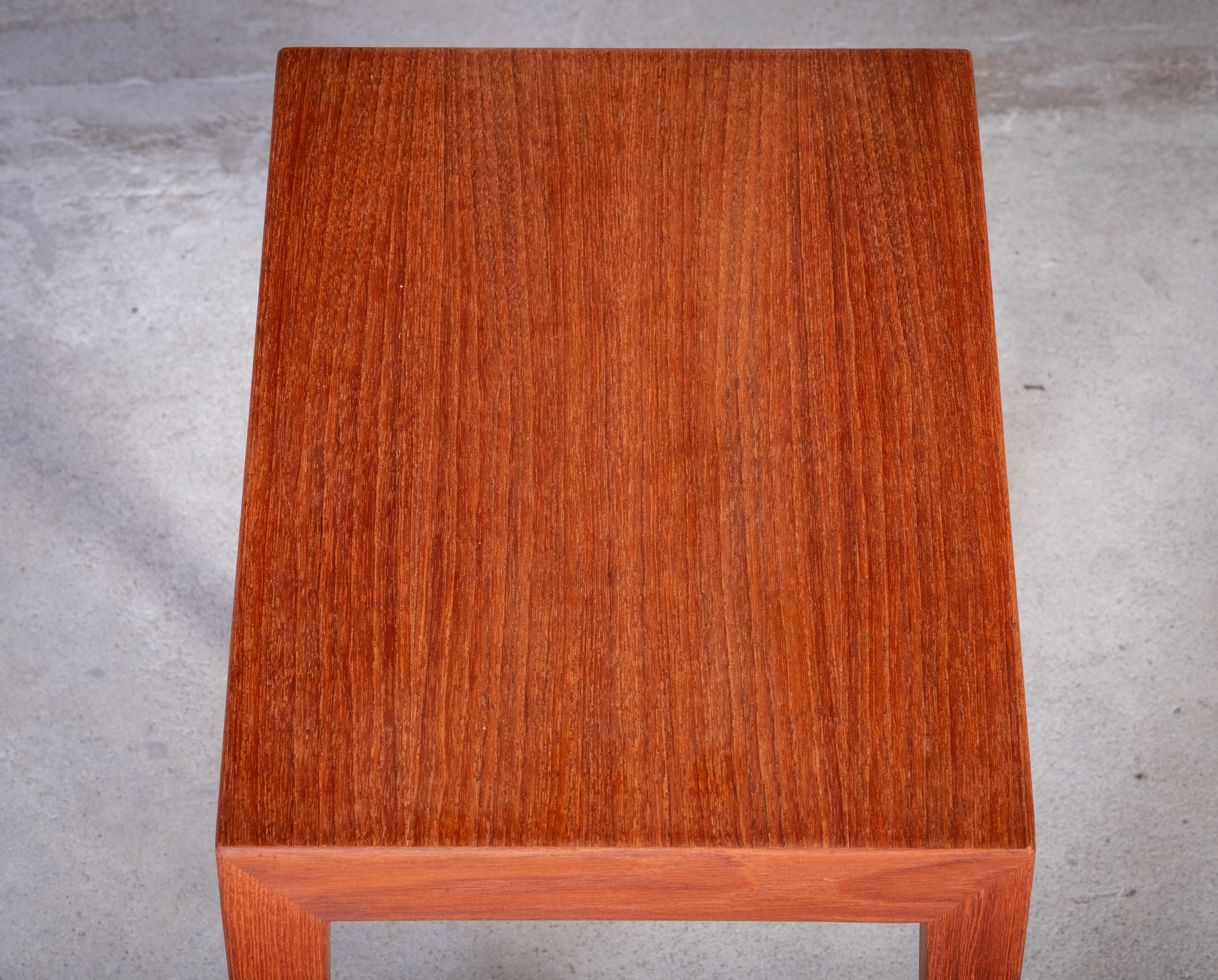 Mesas nido de teca de Severin Hansen para Haslev Møbelfabrik, Años 50, Juego de 3 en venta 5