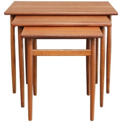 Nesting Tables in Teak by Tove & Edvard Kindt-Larsen for Seffle