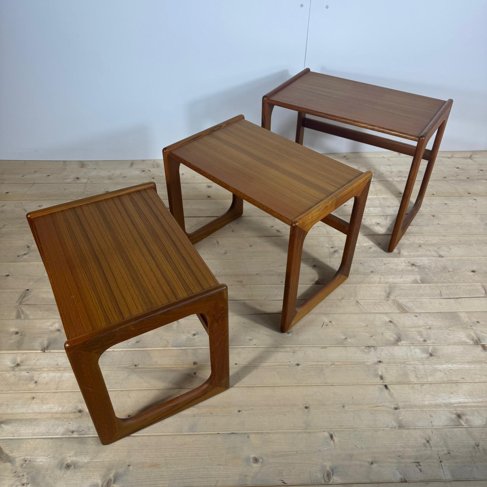 Tables gigognes en teck, Danemark 1960 en vente 2