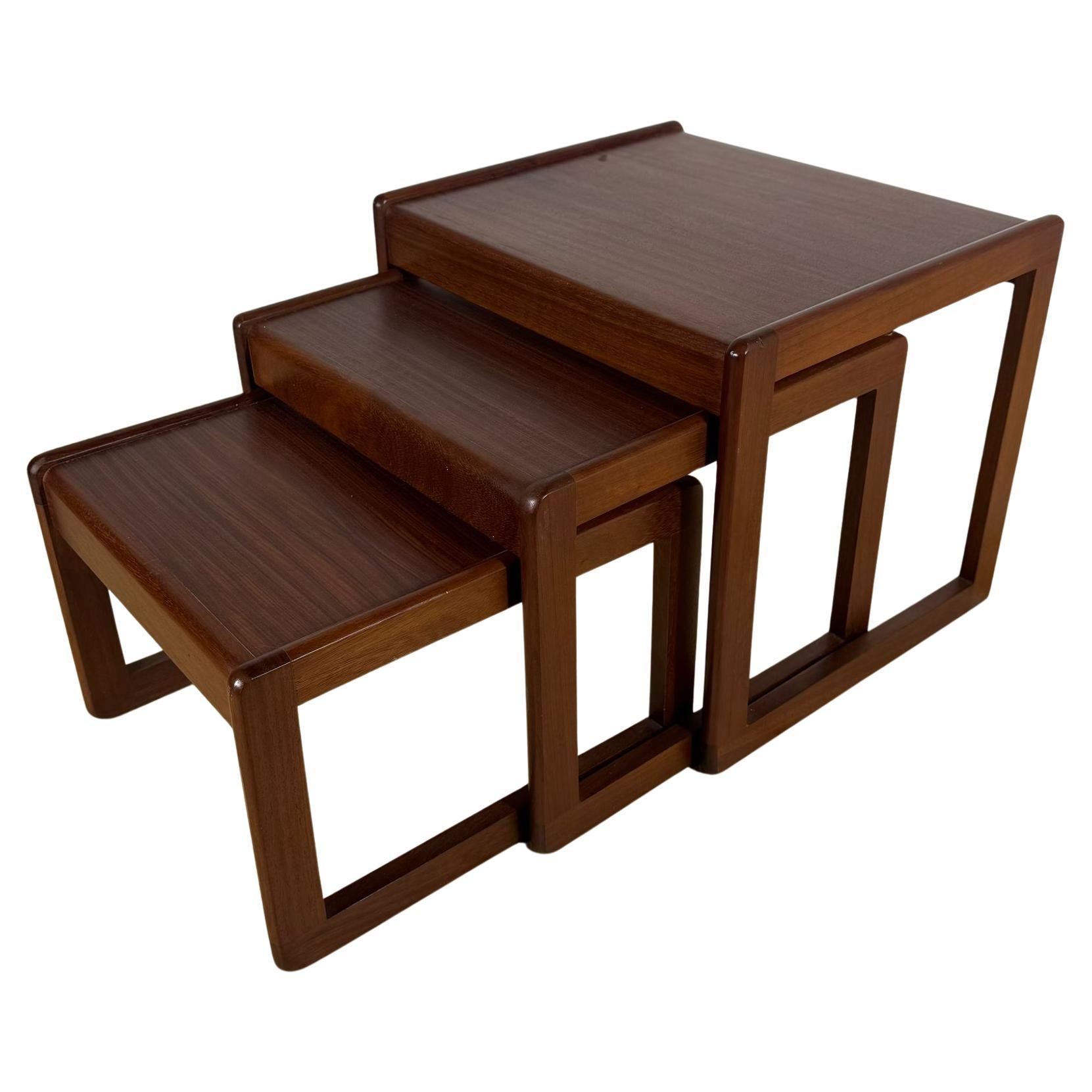 Tavolini da salotto in teak, Danimarca 1960