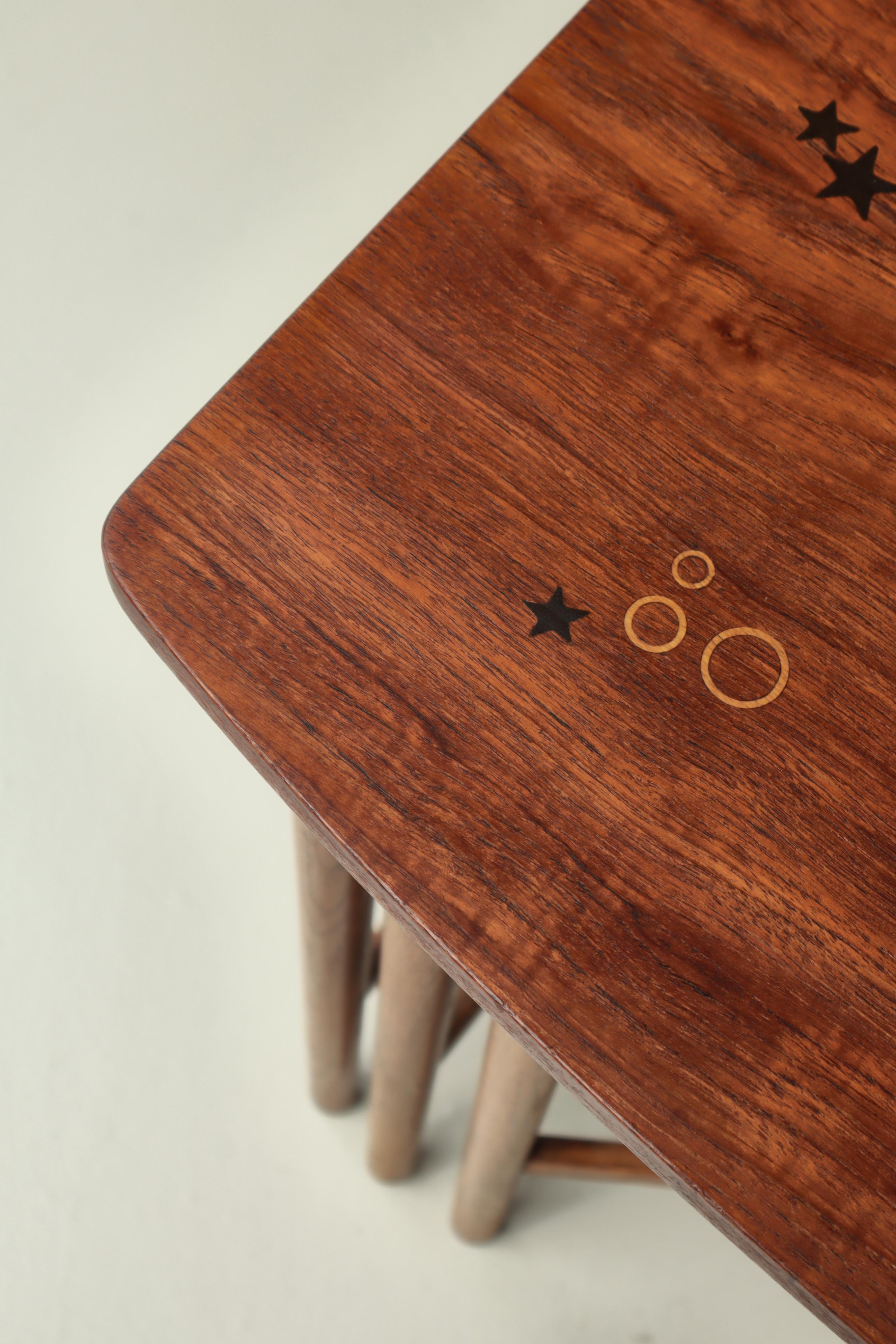 Nisttische aus Teak, Eiche und Intarsien von Svend Aage Madsen, Dänemark, 1950er Jahre im Angebot 7