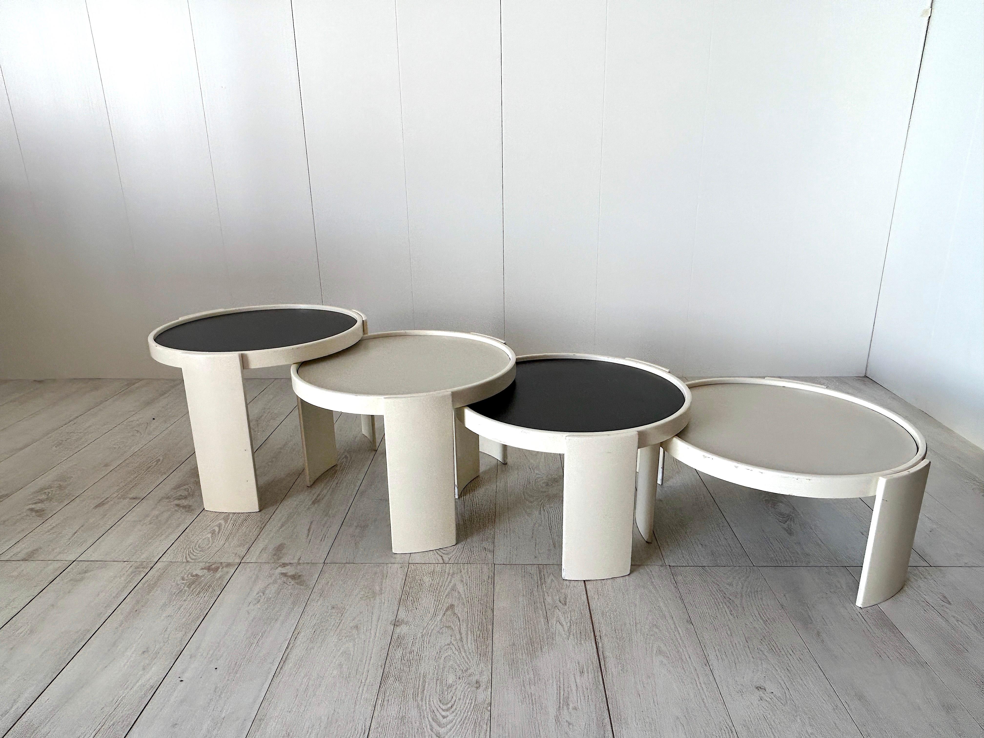 Nesting Tables Mod. 780 by Gianfranco Frattini, Cassina 2