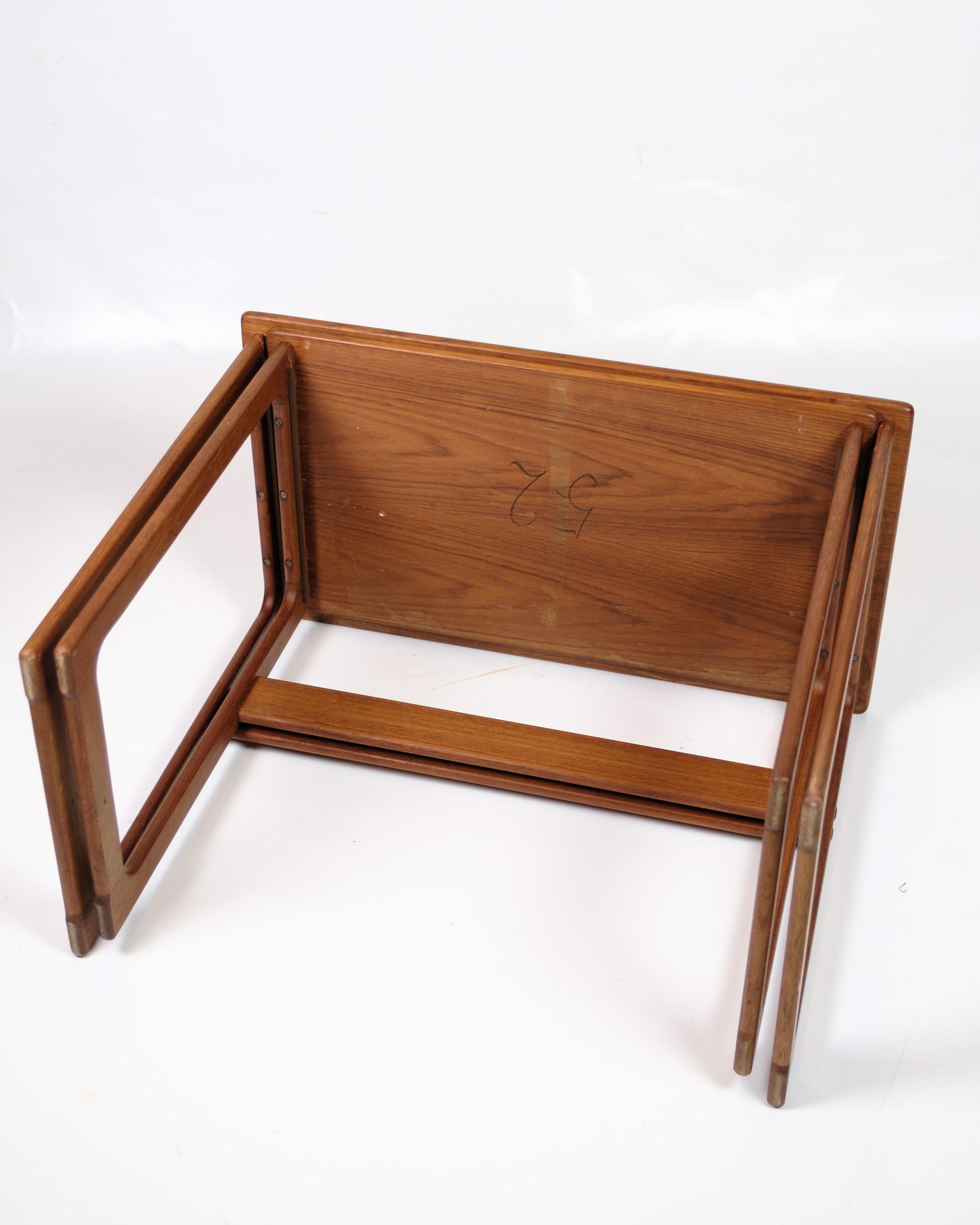 Nesting Tables Model 219 Made In Teak By Johannes Andersen & Illum Wikkelsø For Sale 6