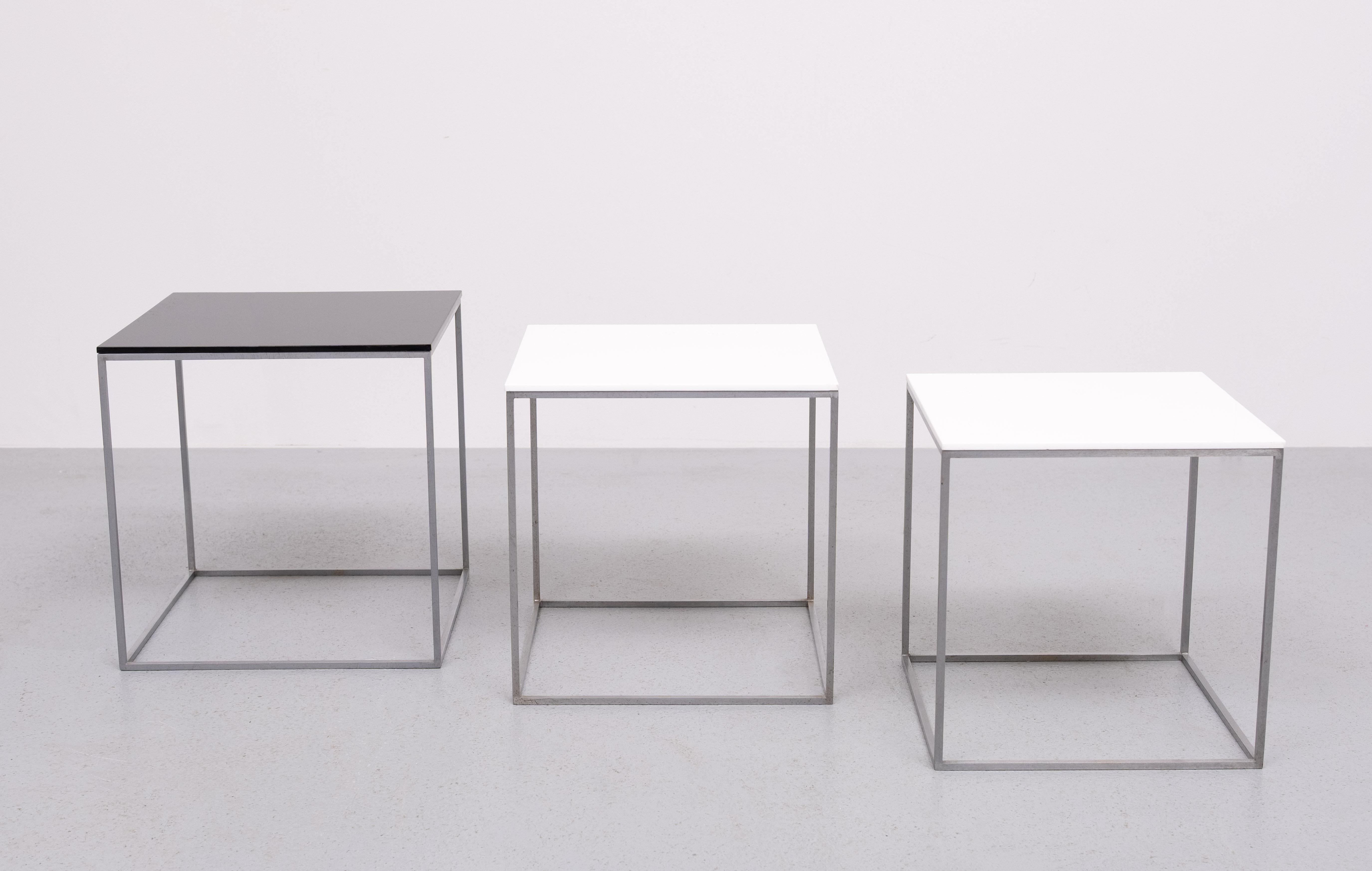 Nesting Tables model PK-71 designed by Poul Kjærholm.  by E. Kold Christensen For Sale 4