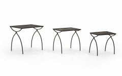 Nesting Tables, Set of Three by John Salterini for Outdoor/Patio/ Pool Use