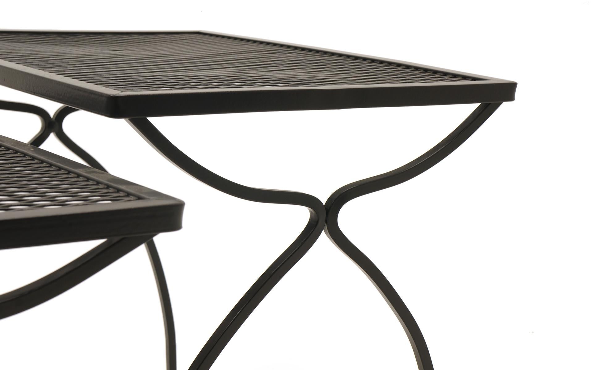 American Nesting Tables, Set of Three by John Salterini for Outdoor/Patio/ Pool Use