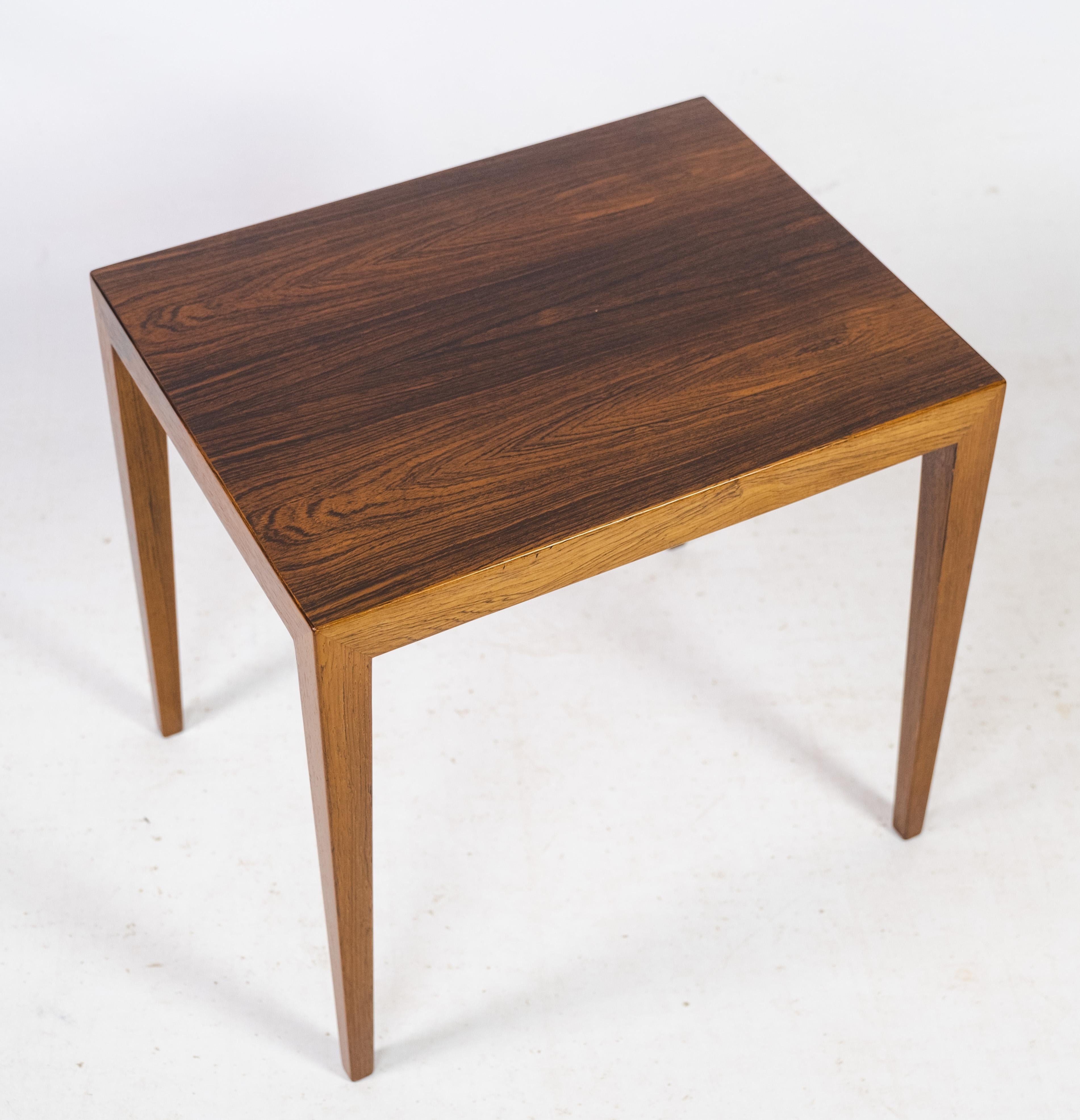 Nesting Tables Made In Rosewood By Severin Hansen, Haslev Møbelfabrik, 1960 For Sale 6