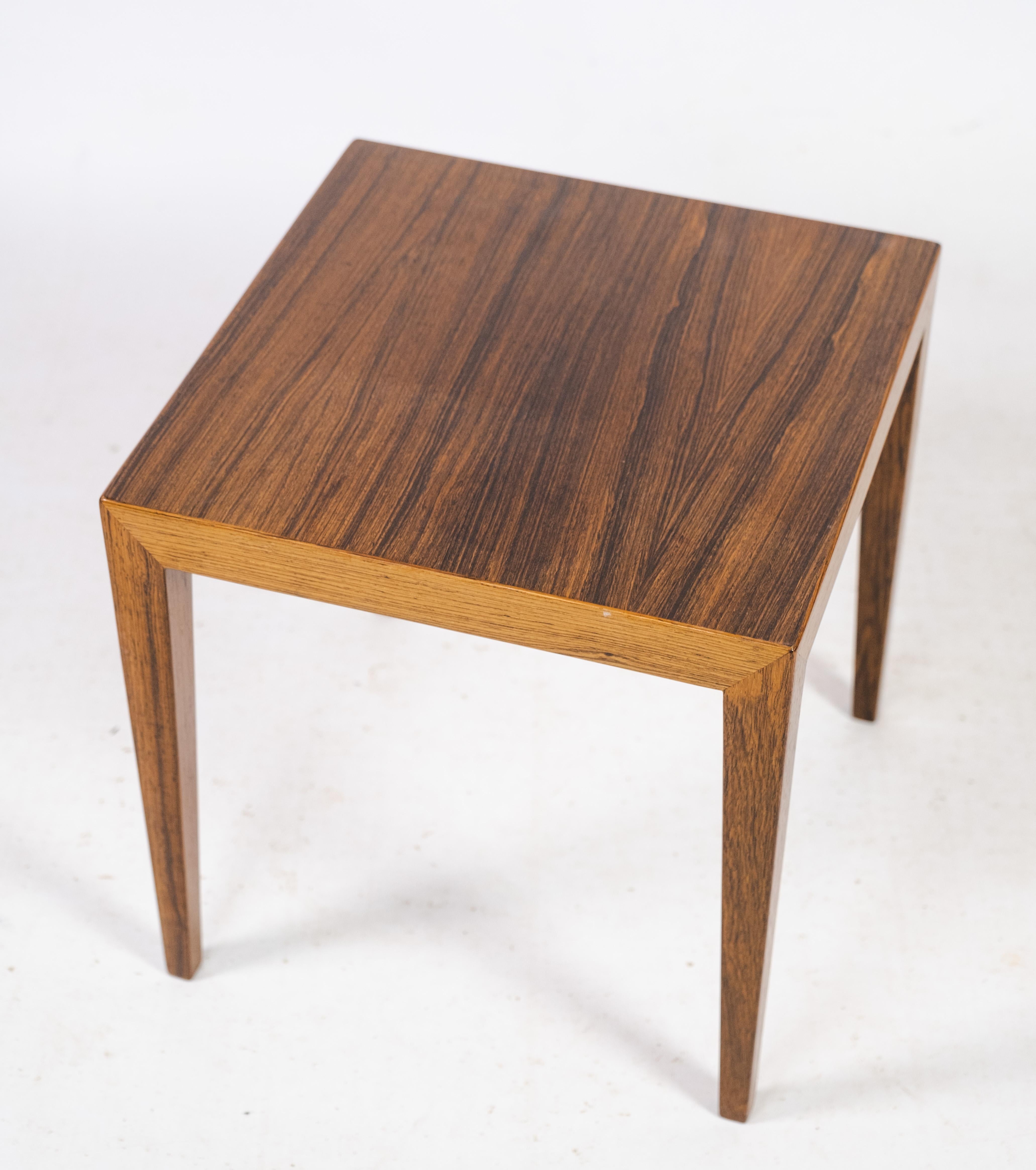 Nesting Tables Made In Rosewood By Severin Hansen, Haslev Møbelfabrik, 1960 In Good Condition For Sale In Lejre, DK