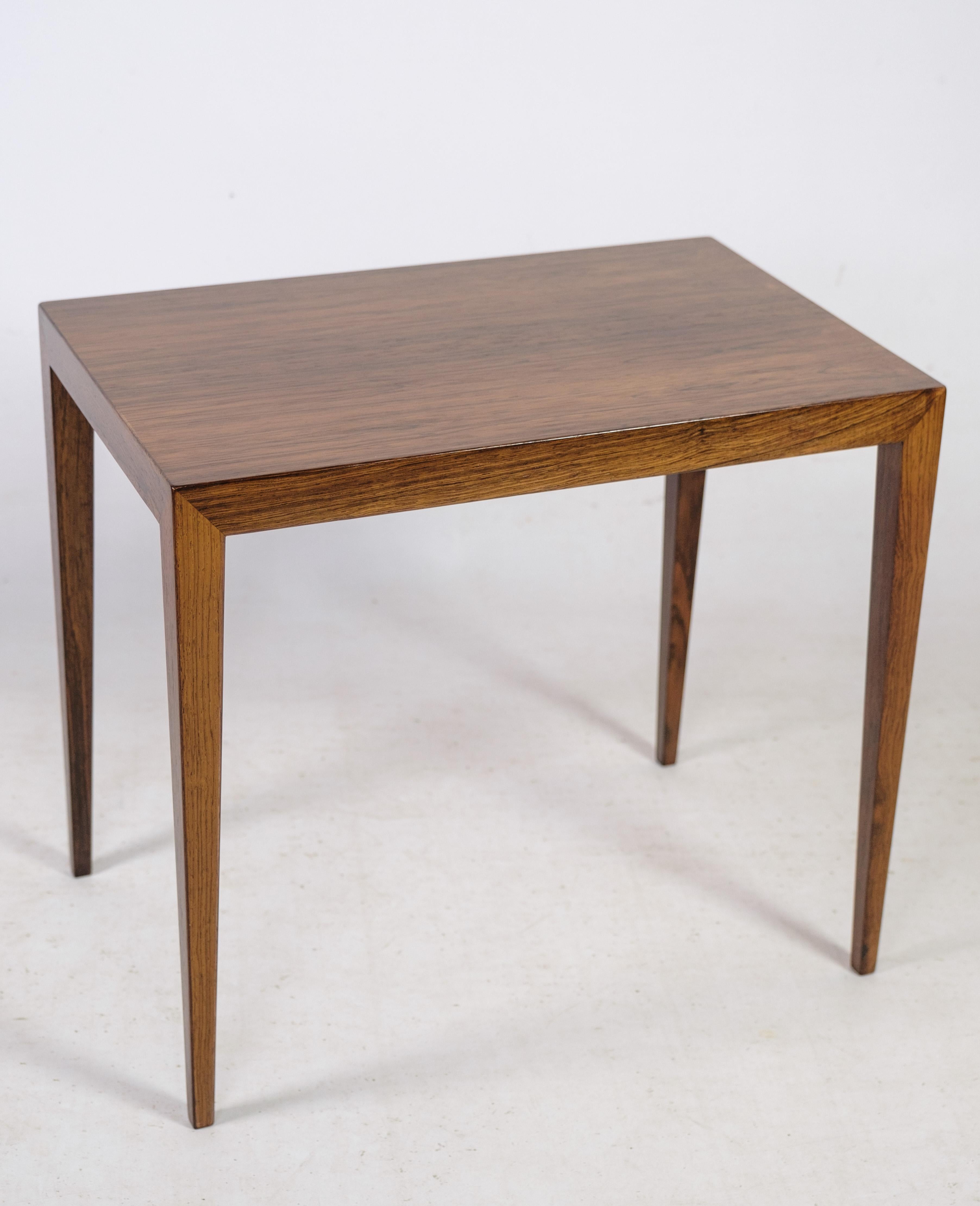 Nesting Tables Made In Rosewood By Severin Hansen, Haslev Møbelfabrik, 1960 For Sale 2