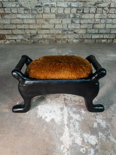 Nestle Foot Stool Gypsum & Fiberglass by Brent Warr Studios