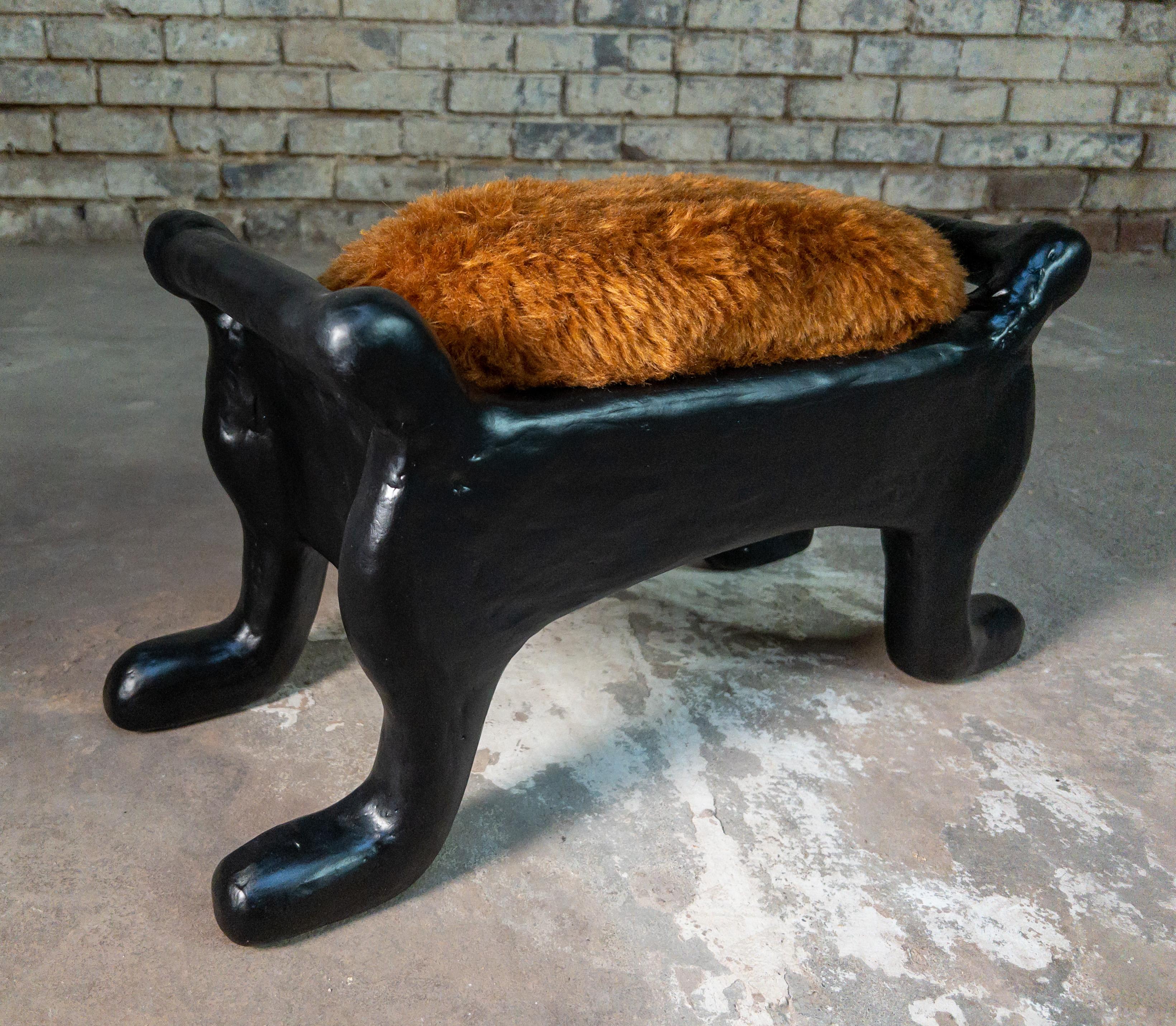 American Nestle Foot Stool Gypsum & Fiberglass by Brent Warr Studios For Sale