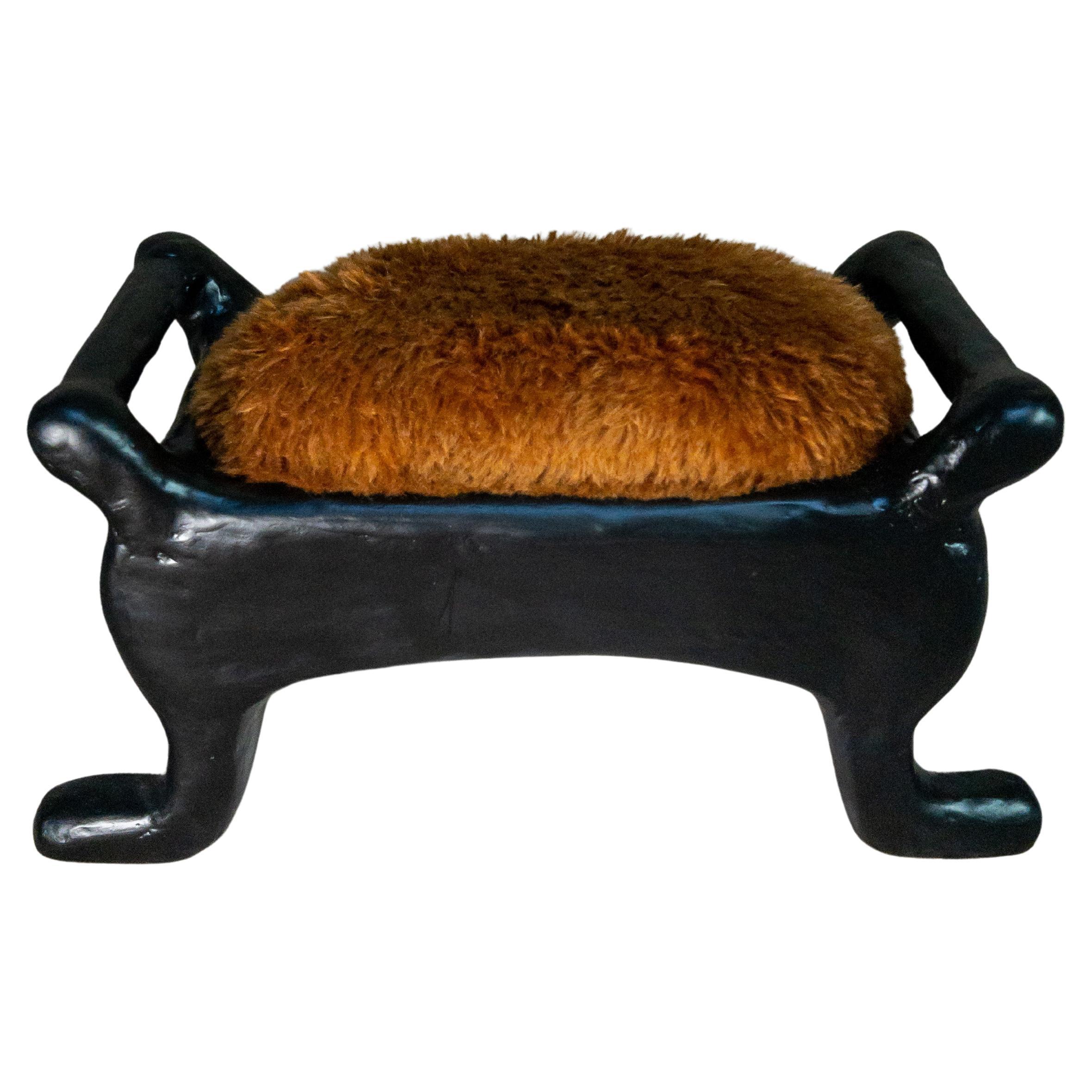 Nestle Foot Stool Gypsum & Fiberglass by Brent Warr Studios