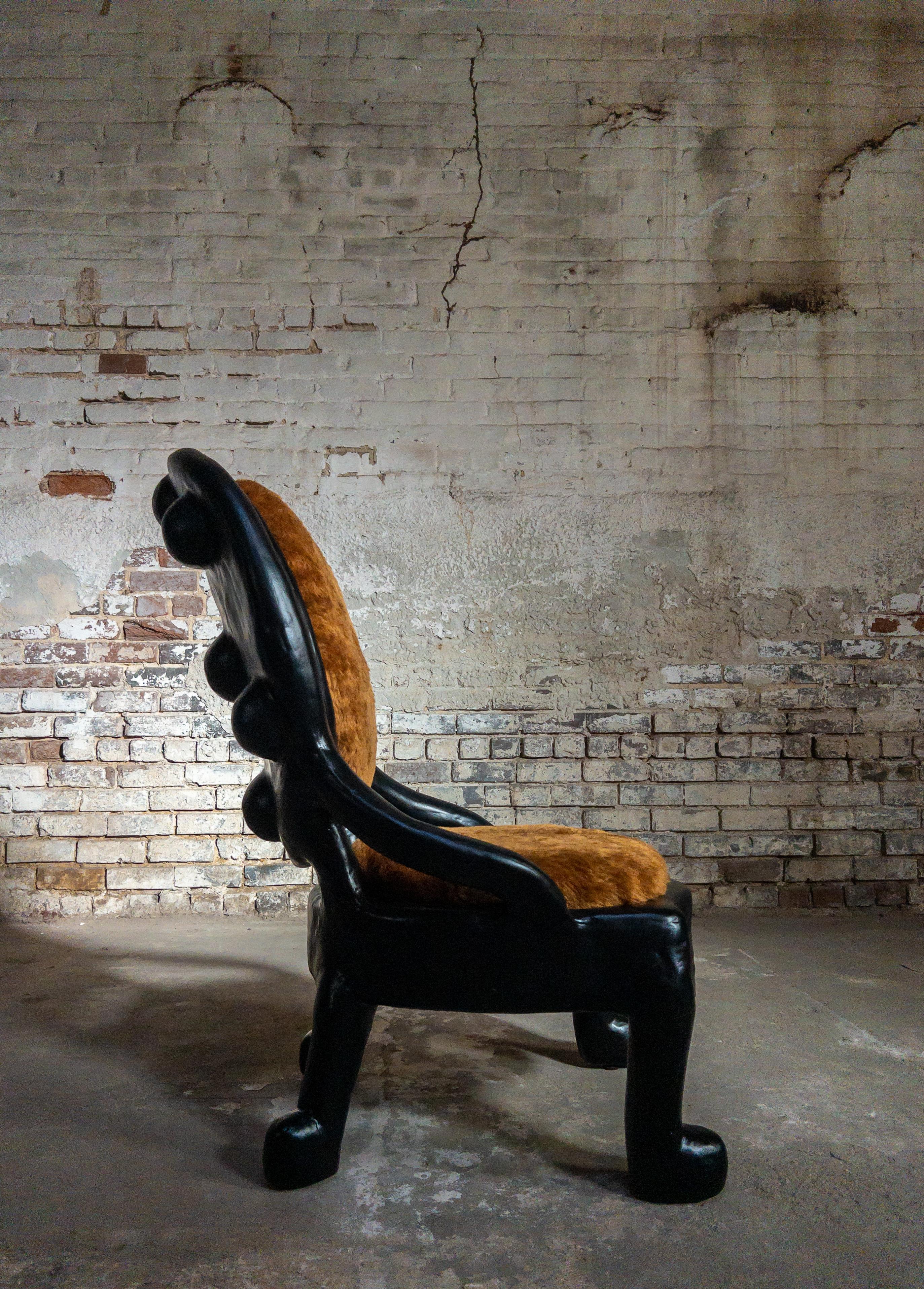Post-Modern Nestle Lounge Chair Gypsum & Fiberglass by Brent Warr Studios For Sale