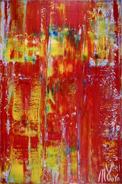 A Fuego! (fire fusion), Mixed Media on Canvas