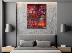 A matter of nature 7 (Feine Lichter), Mixed Media auf Leinwand