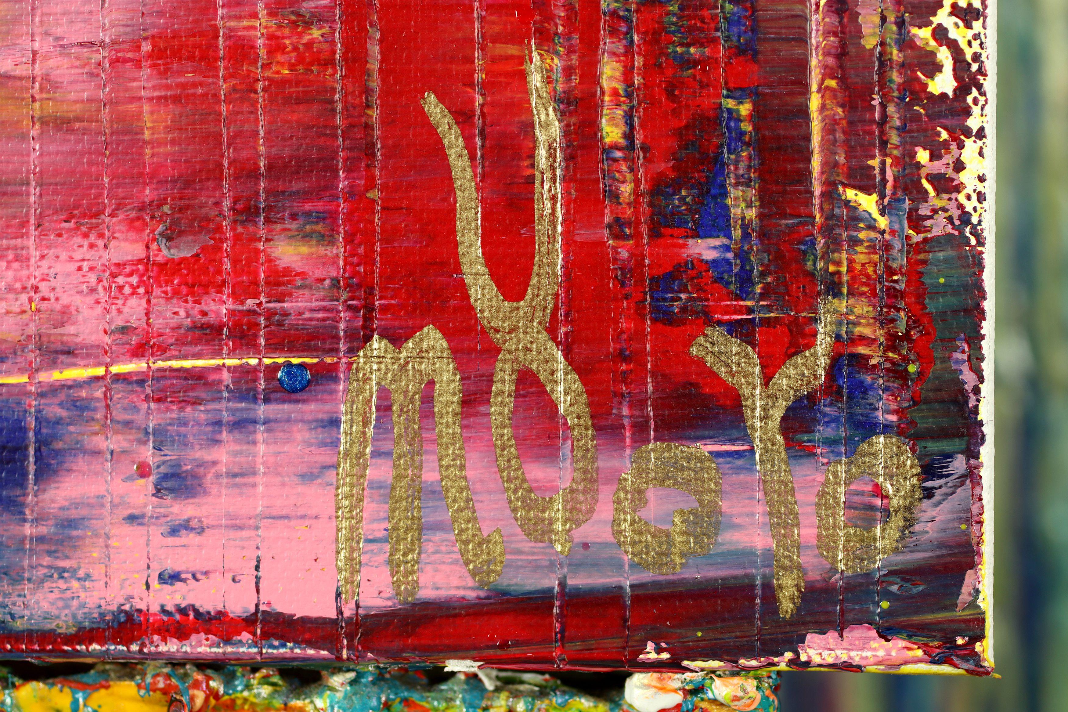 Cuestión de naturaleza 7 (Luces de fuego), Técnica mixta sobre lienzo en venta 2