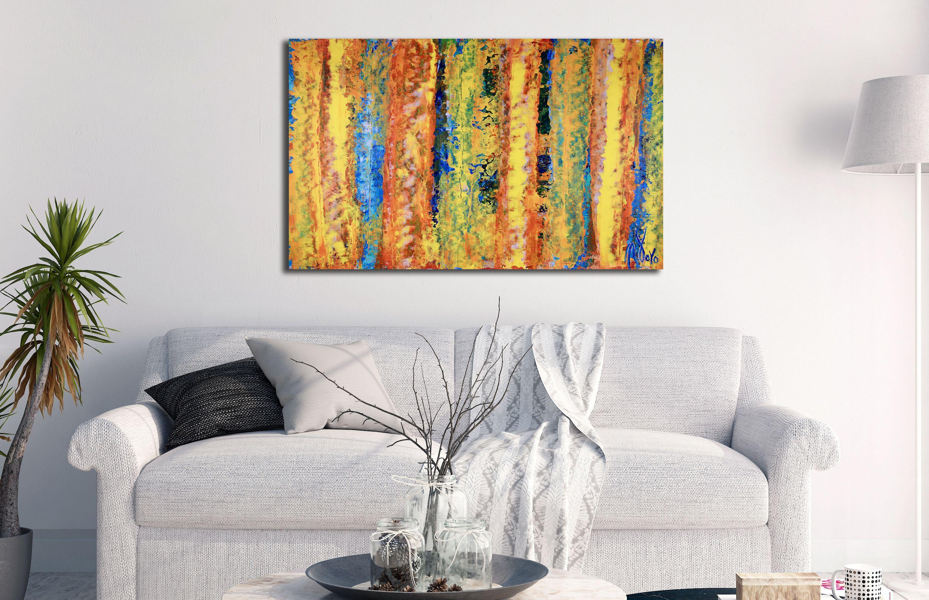 Frenzy 1, technique mixte sur toile en vente 2