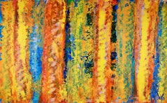 Color Frenzy 1, Mixed Media on Canvas