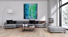 Visionary Terrain II, Mixed Media auf Leinwand