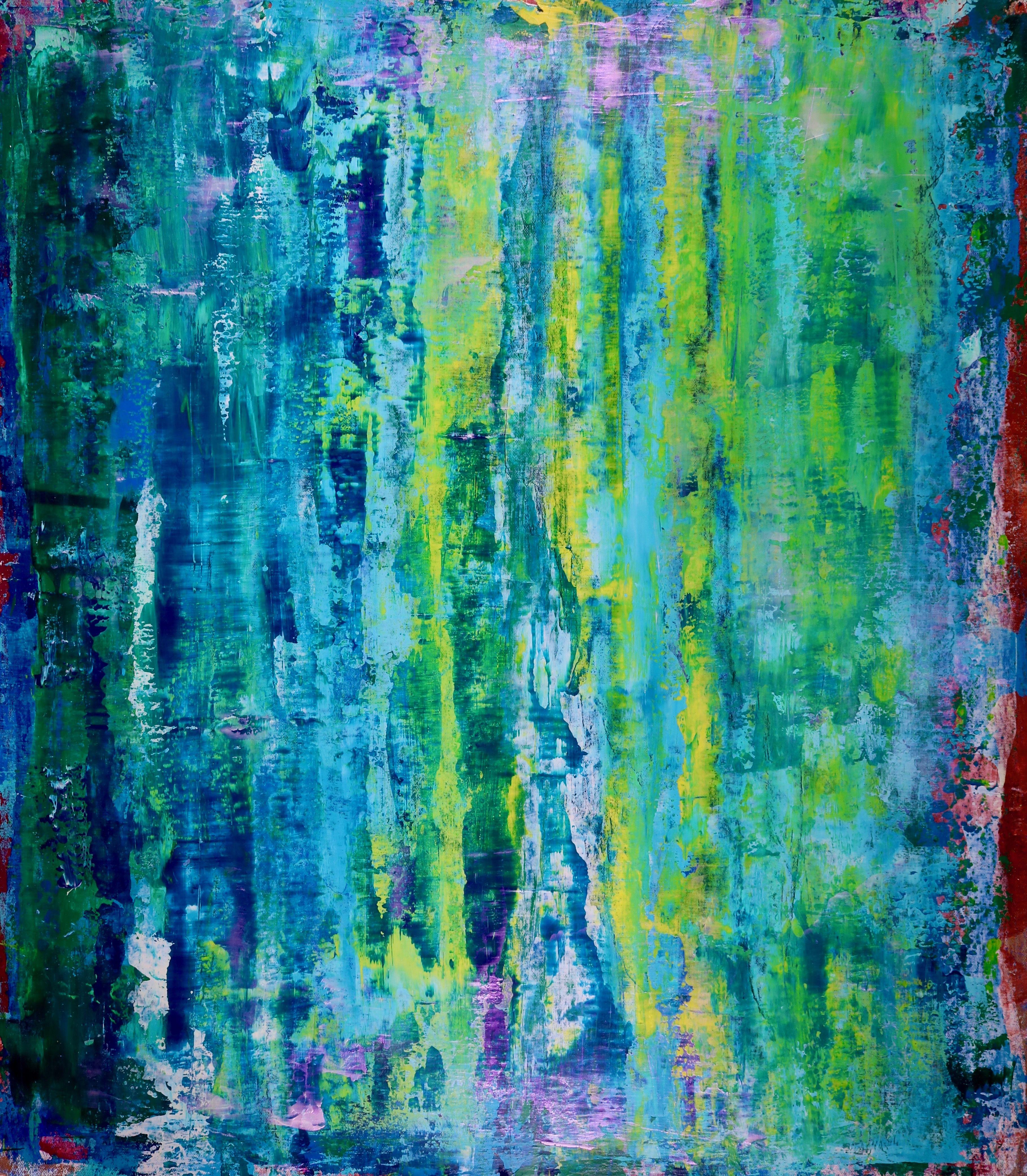 Terreno visionario II, Técnica mixta sobre lienzo - Mixed Media Art de Nestor Toro
