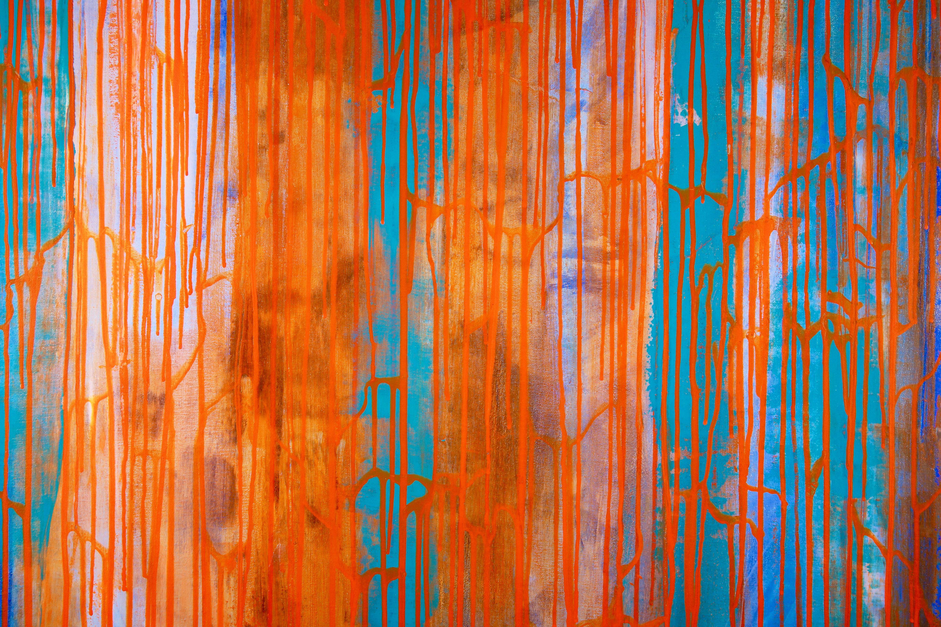 Uno sguardo più ravvicinato (Spettri ottici), Pittura, Acrilico su tela - Painting di Nestor Toro