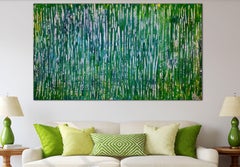 A closer look - Shimmering forest, Painting, Acrylic on Canvas