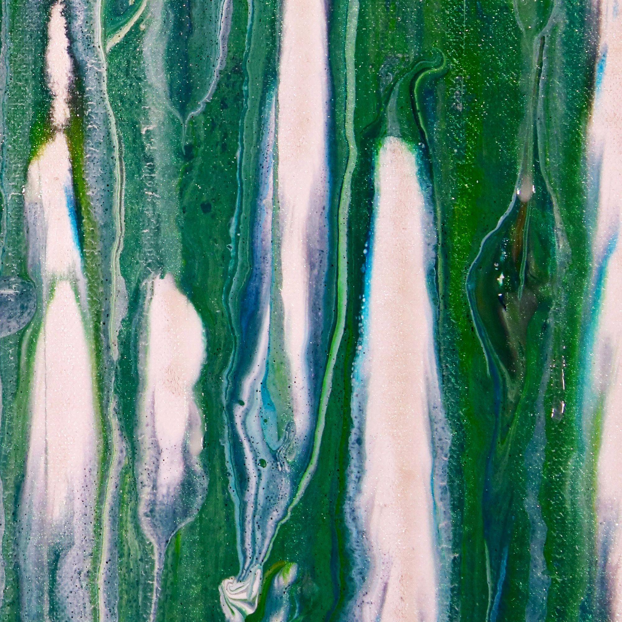 Un regard plus attentif - Forêt chatoyante, peinture, acrylique sur toile - Abstrait Painting par Nestor Toro