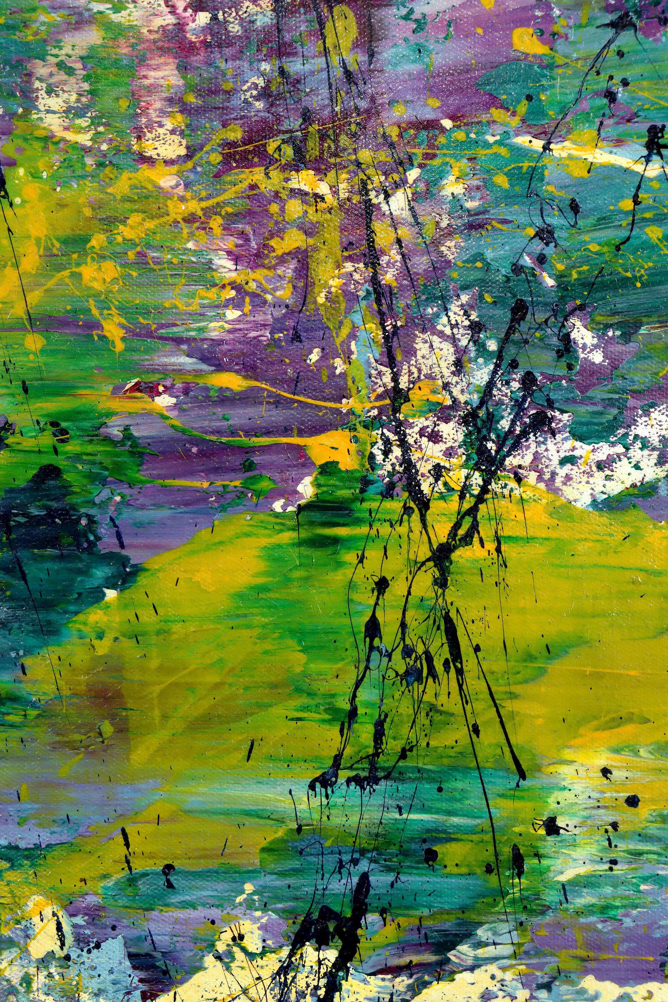 Ein näherer Blick (Rundgarten) 1, Gemälde, Acryl auf Leinwand (Abstrakt), Painting, von Nestor Toro