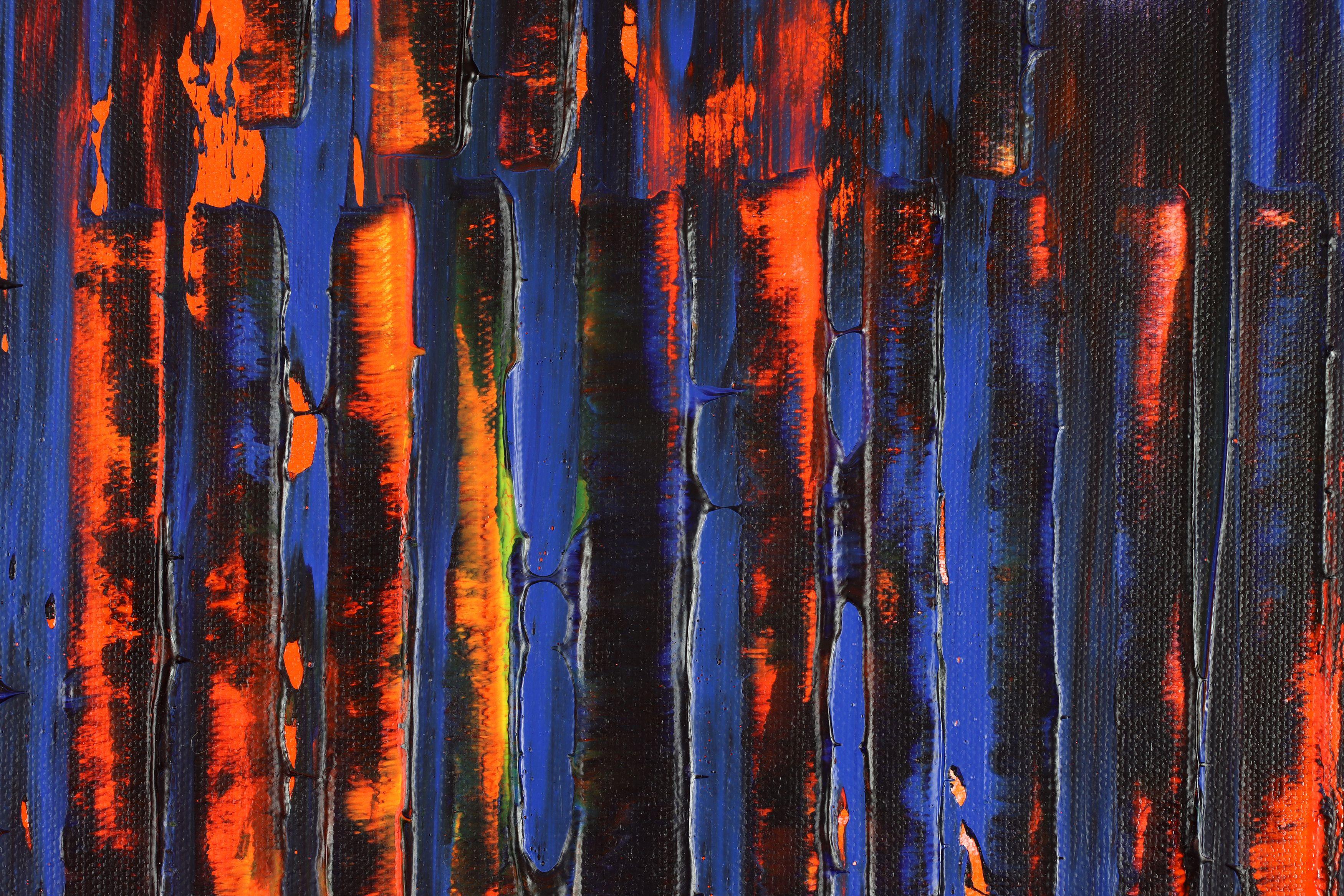 Farbequation 3, Gemälde, Acryl auf Leinwand (Schwarz), Abstract Painting, von Nestor Toro