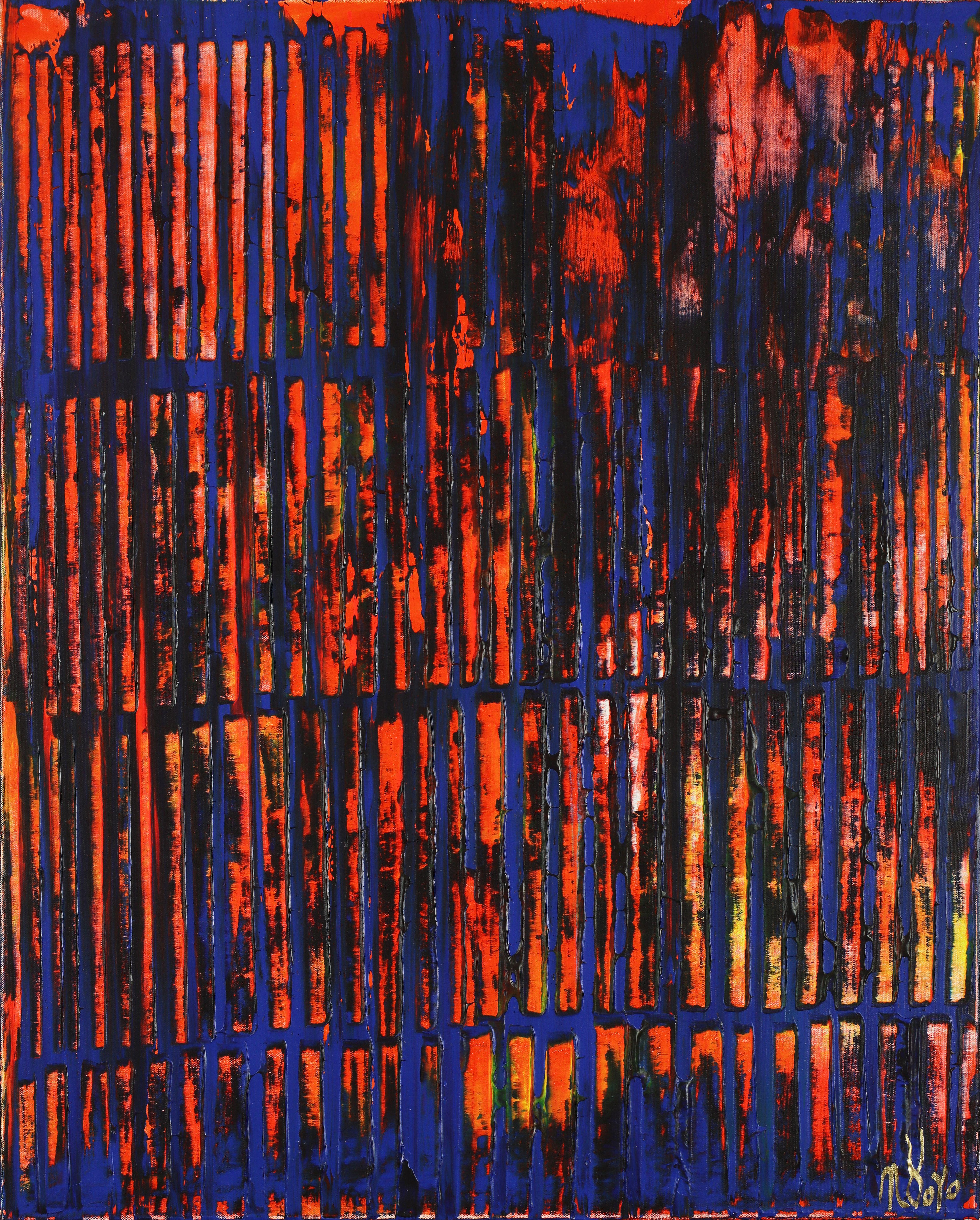 Nestor Toro Abstract Painting – Farbequation 3, Gemälde, Acryl auf Leinwand
