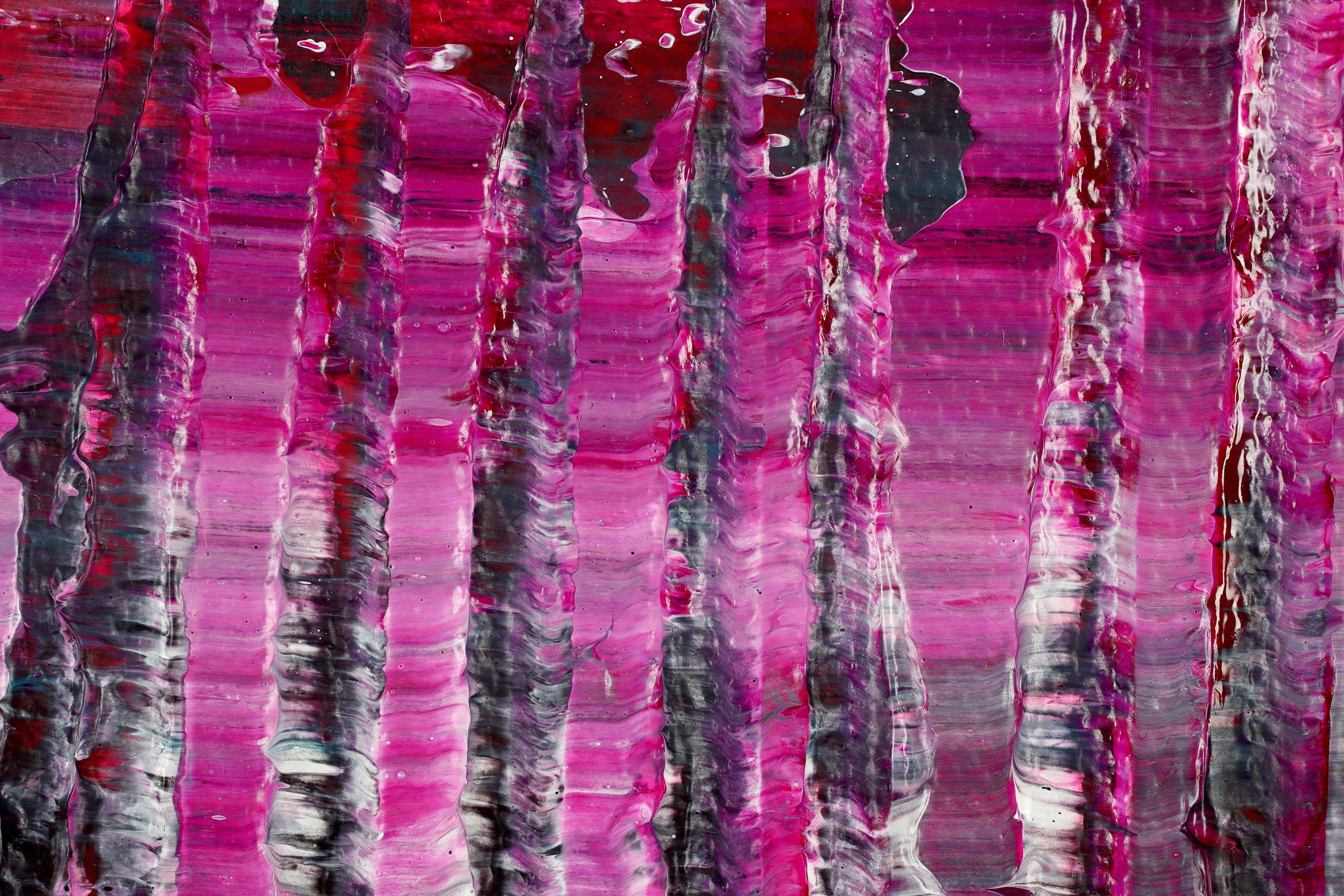 Equazione dei colori 9, Pittura, Acrilico su tela - Abstract Painting Nero di Nestor Toro