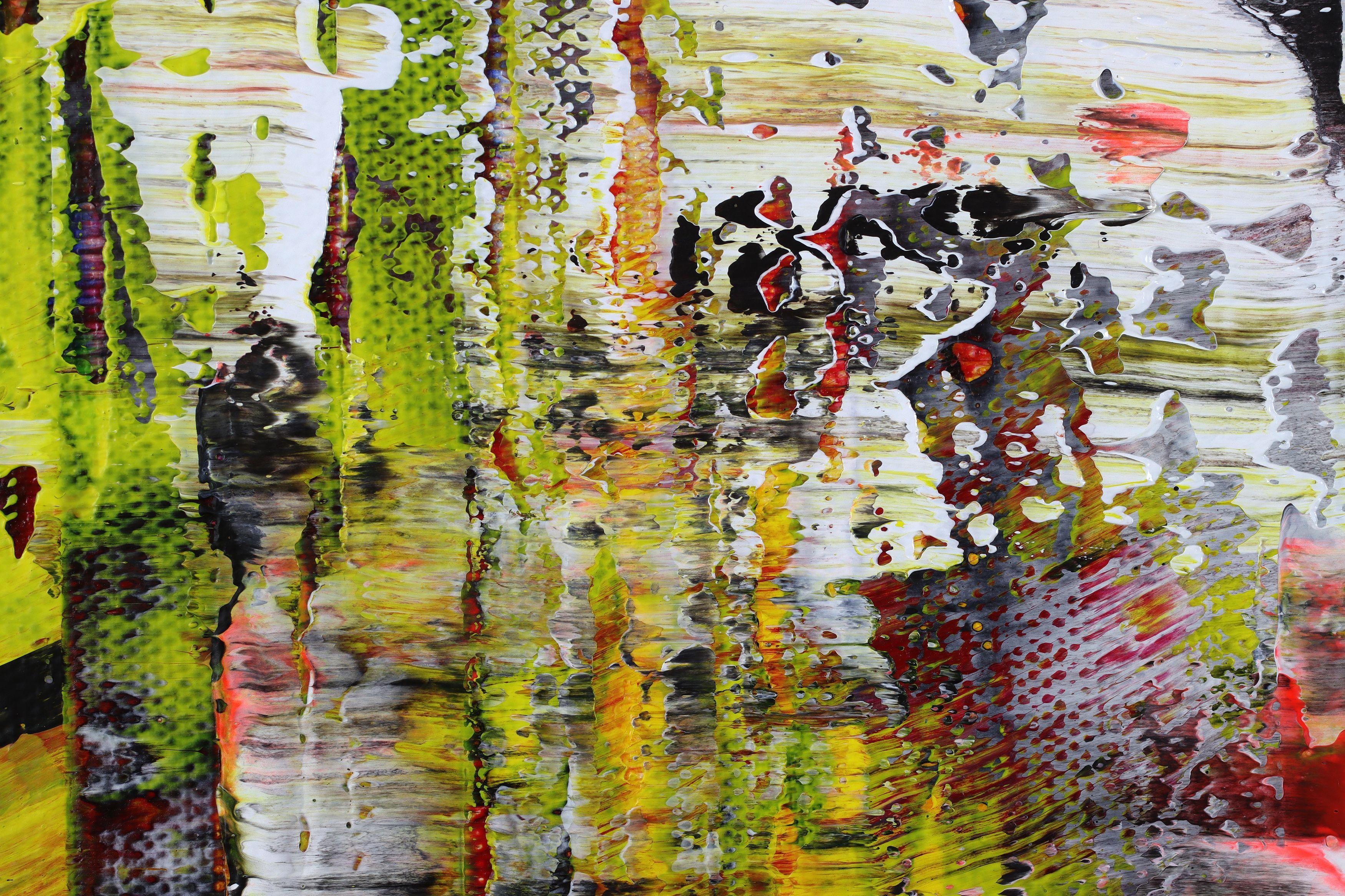 Eine Farbequation, Gemälde, Acryl auf Leinwand (Schwarz), Abstract Painting, von Nestor Toro